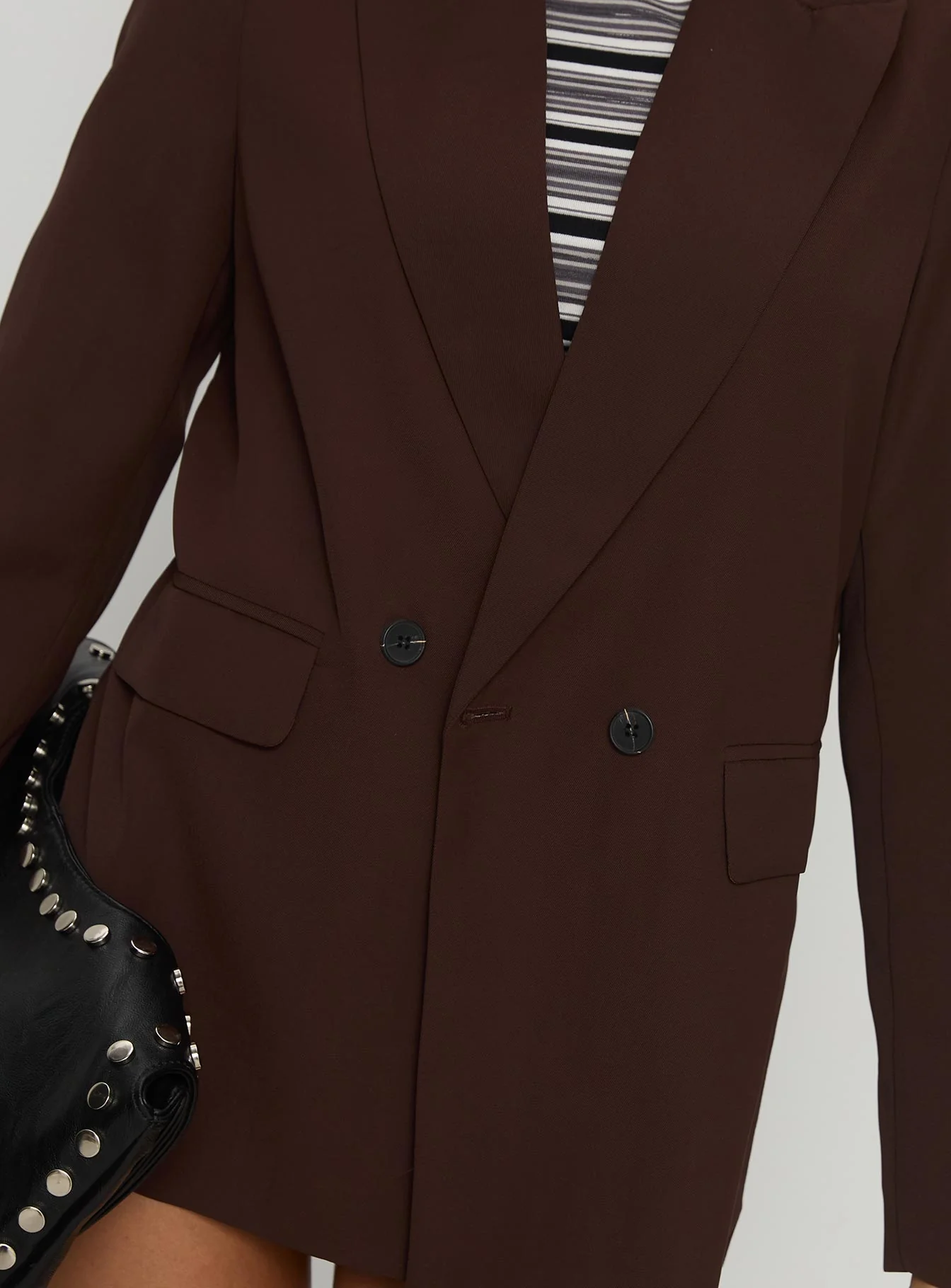Katrice Oversized Blazer Chocolate - Image 6