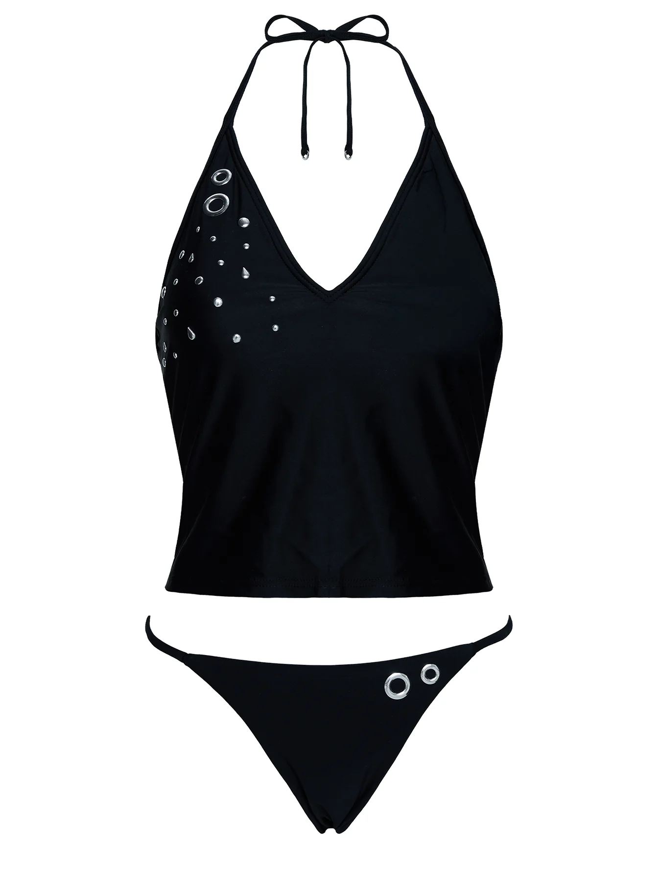 Kelipa Embellished Micro Bikini Bottoms Black - Image 3
