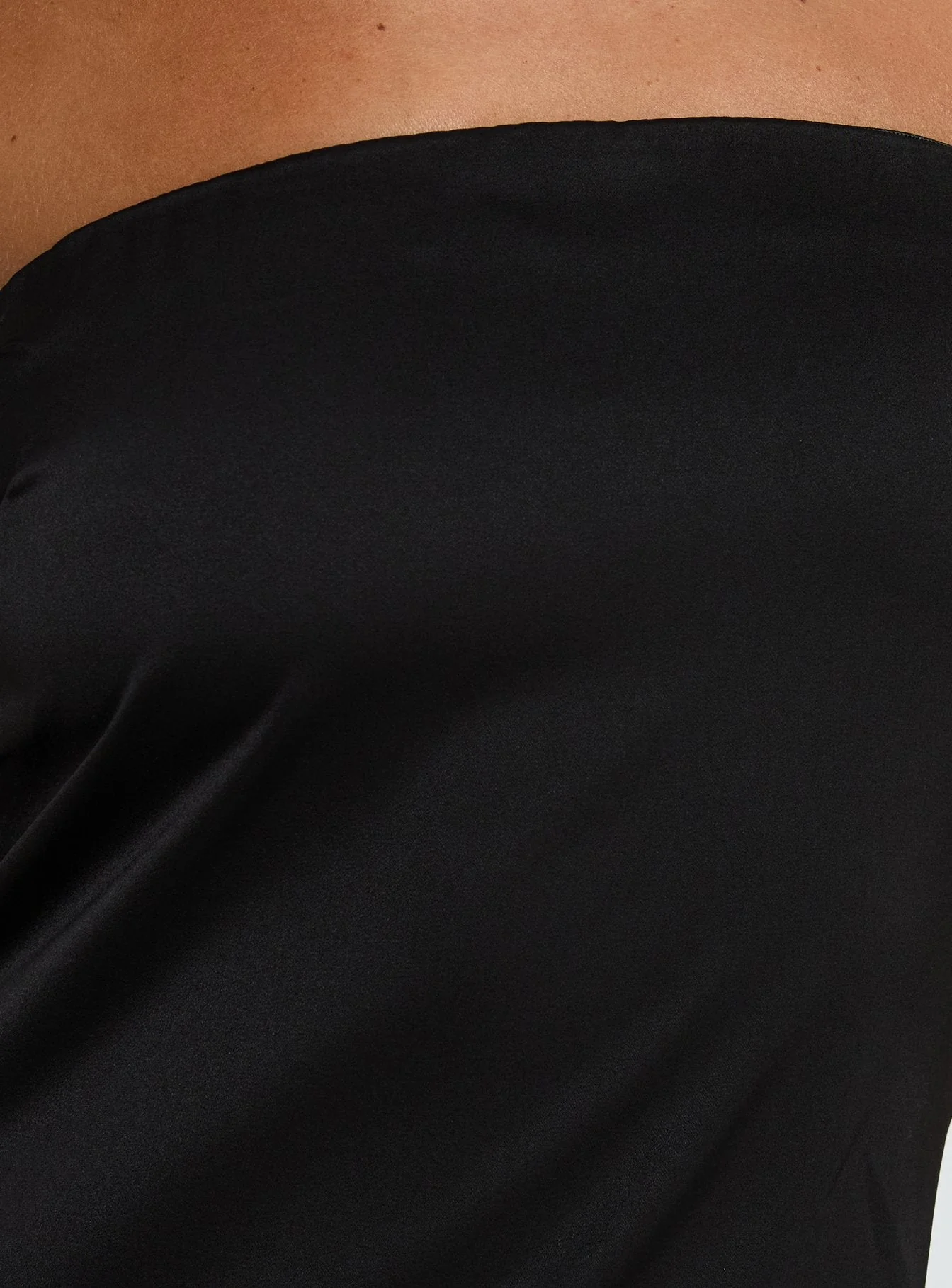 Lamia Strapless Asymmetrical Top Black - Image 6
