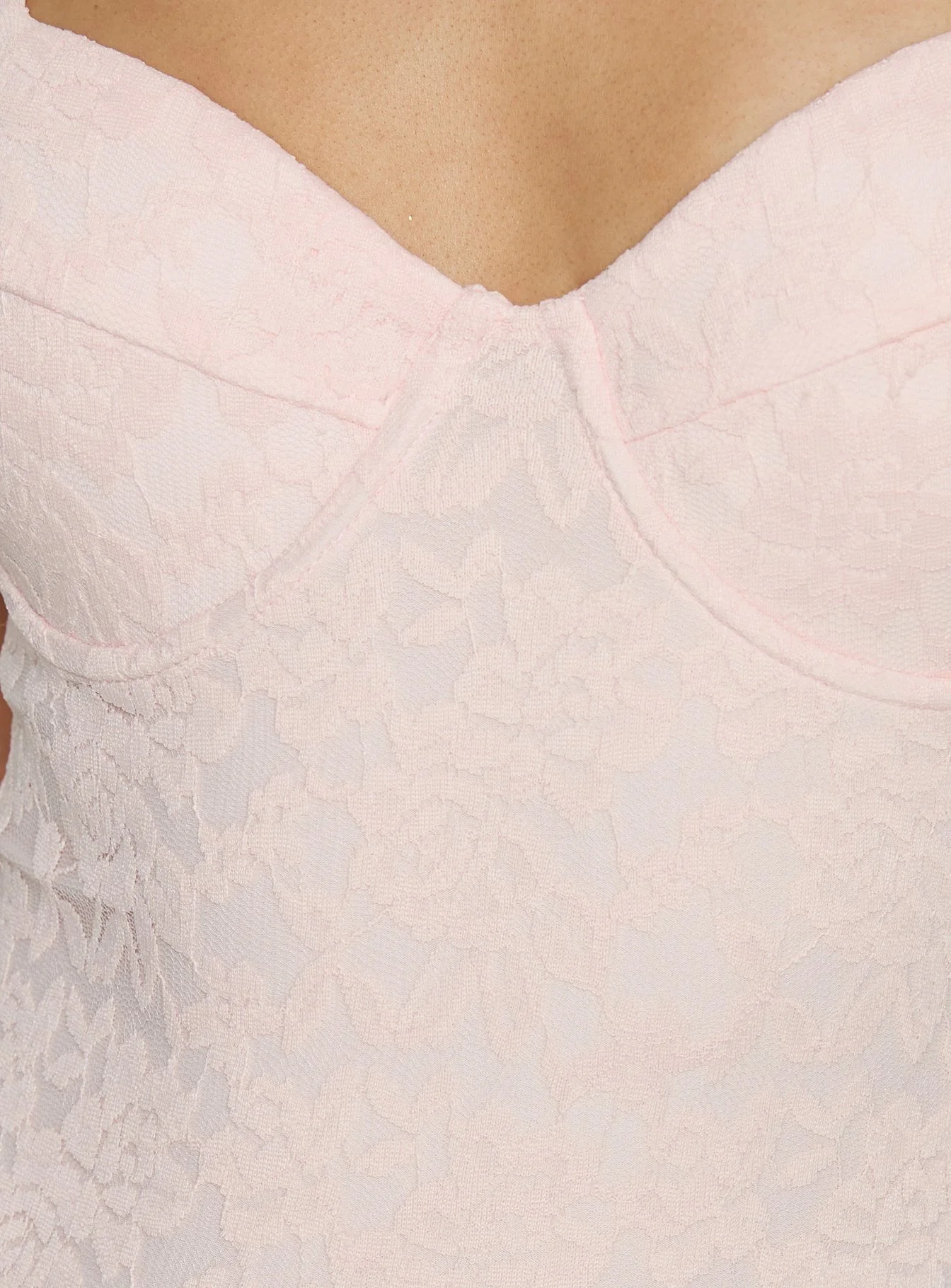 Laryna Lace Bodysuit Pink - Image 5
