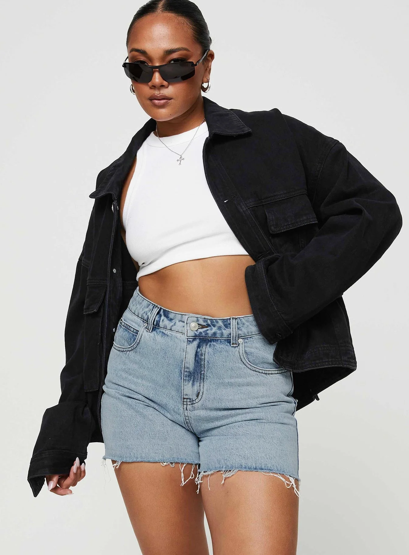Laurena Denim Shorts - Image 3