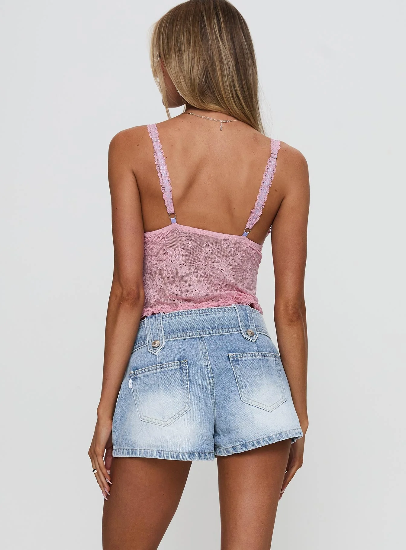 Leita Belted Micro Skort Light Blue - Image 5