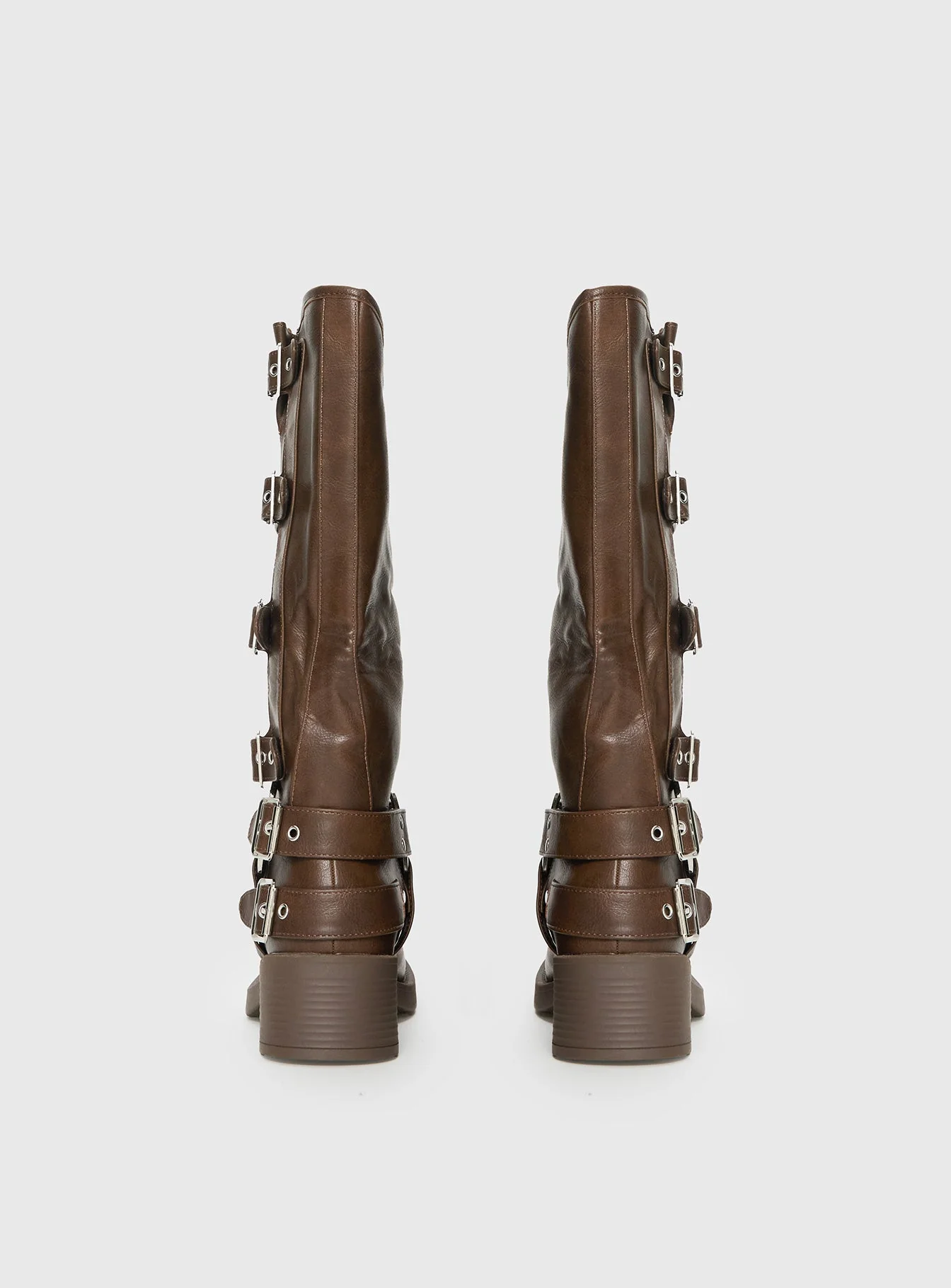 Buckle Down Boots Brown - Image 4