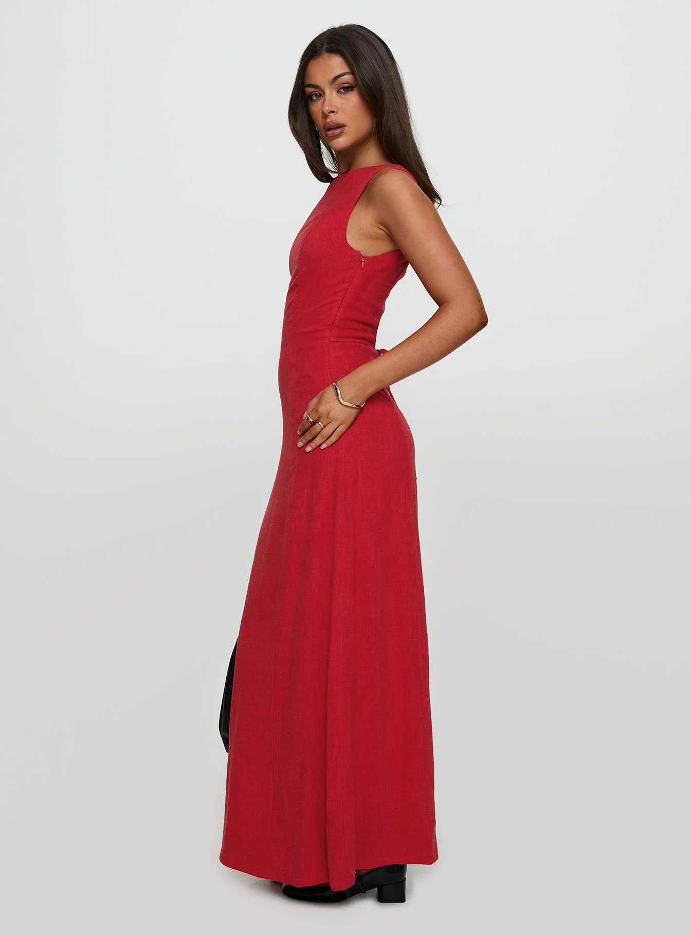 Lewisa Maxi Dress Red - Image 3