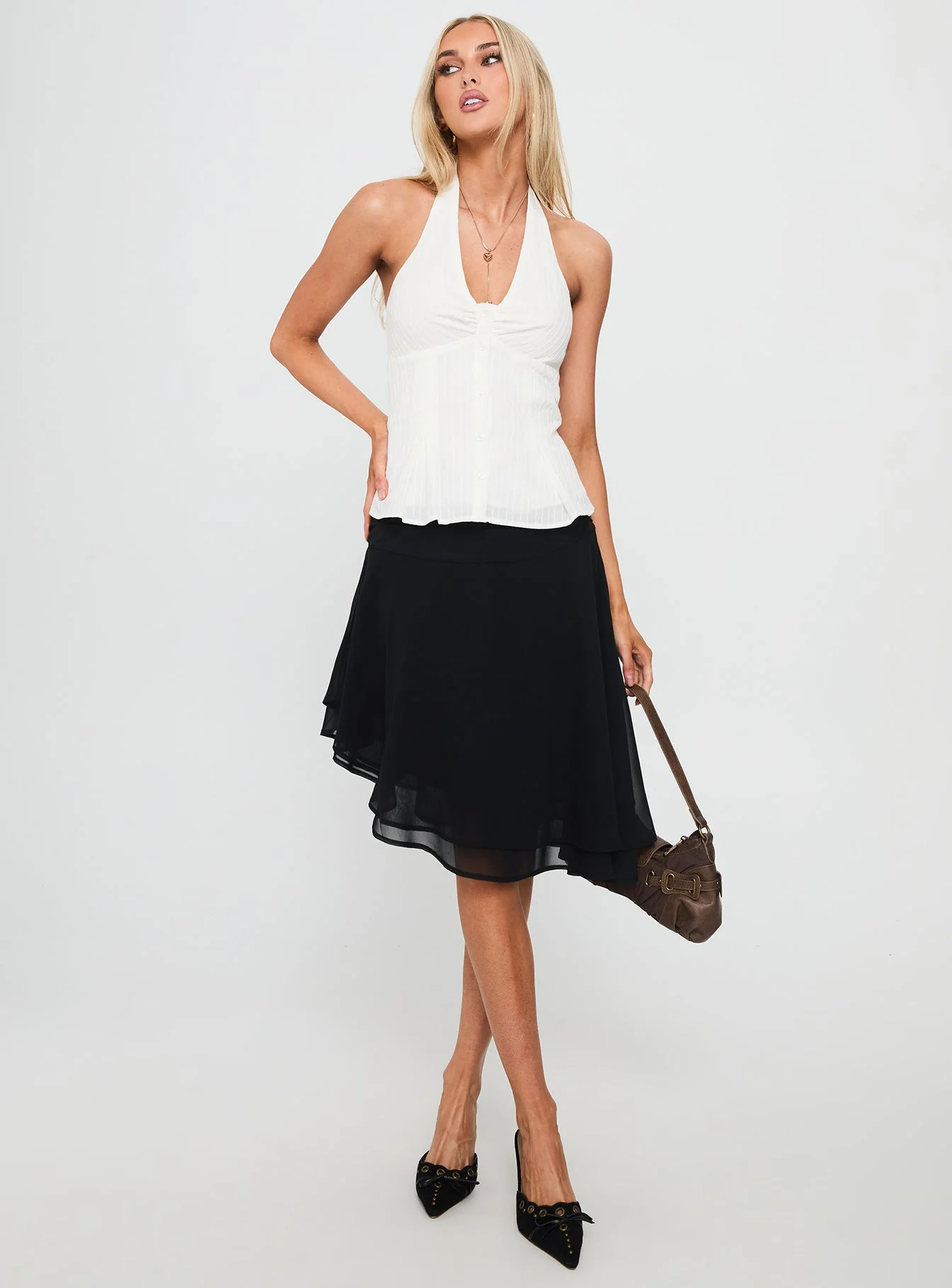 Life Goes By Sleeveless Top White - Image 3
