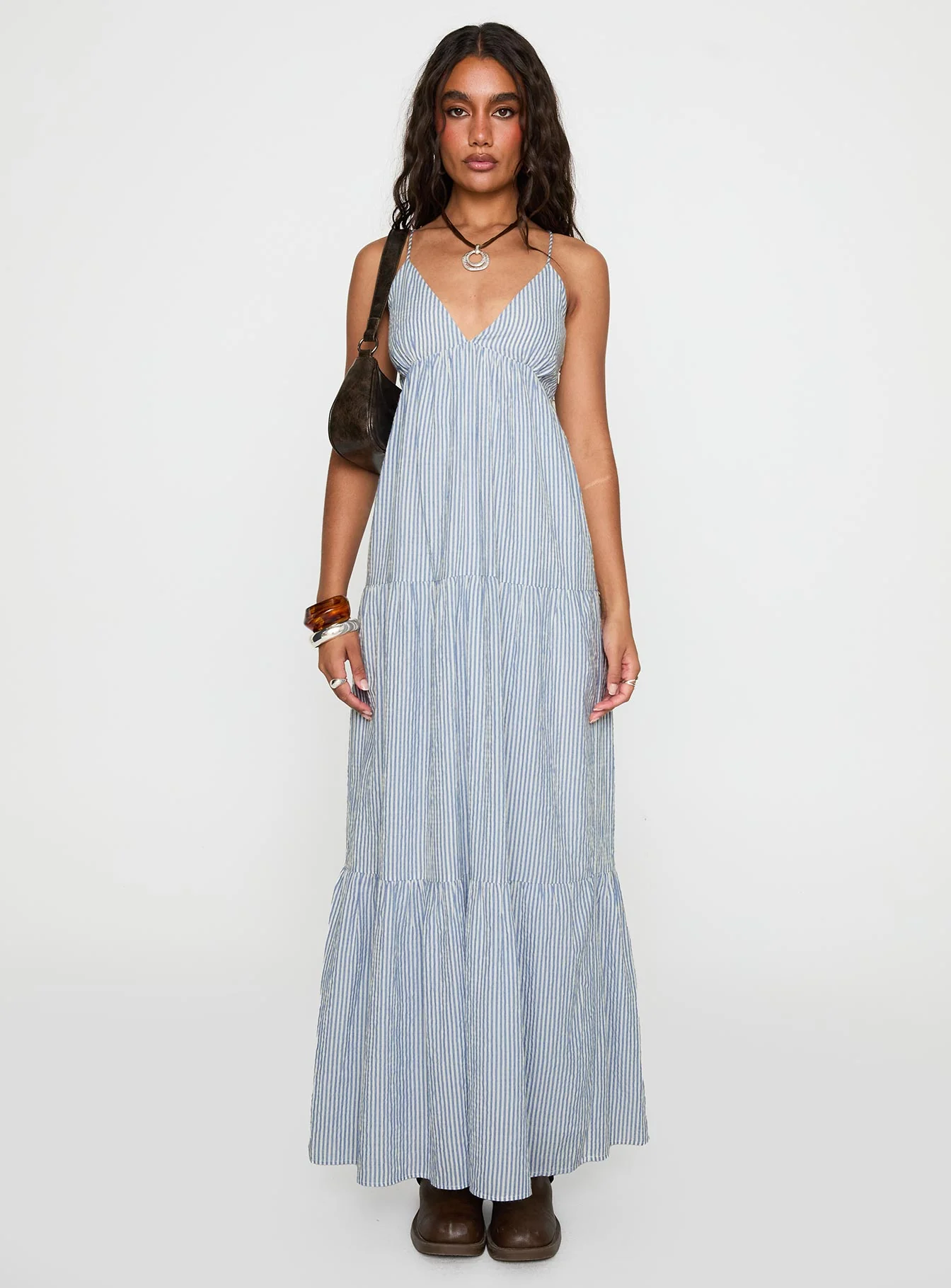 Lost Upstate Maxi Dress Blue Stripe - Image 6