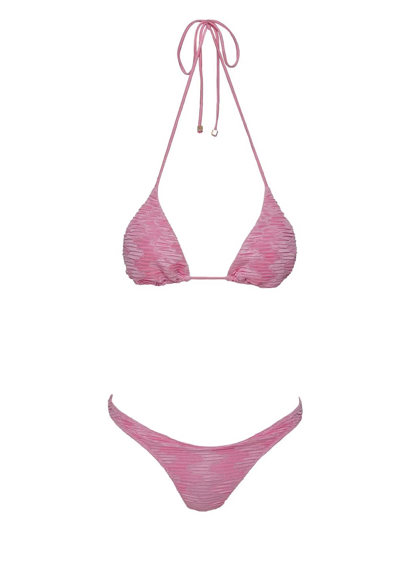 Love Letters High Cut Cheeky Bikini Bottoms Pink - Image 5