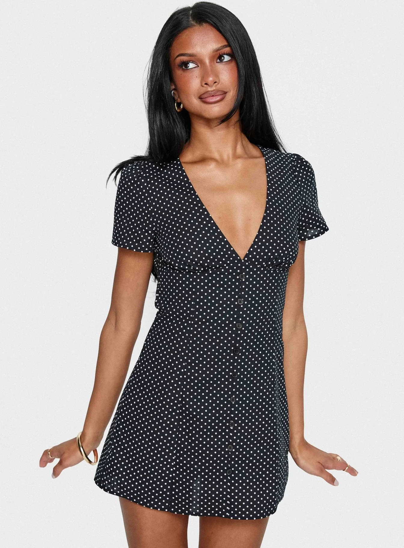 Loveliness Playsuit Black Polka - Image 9