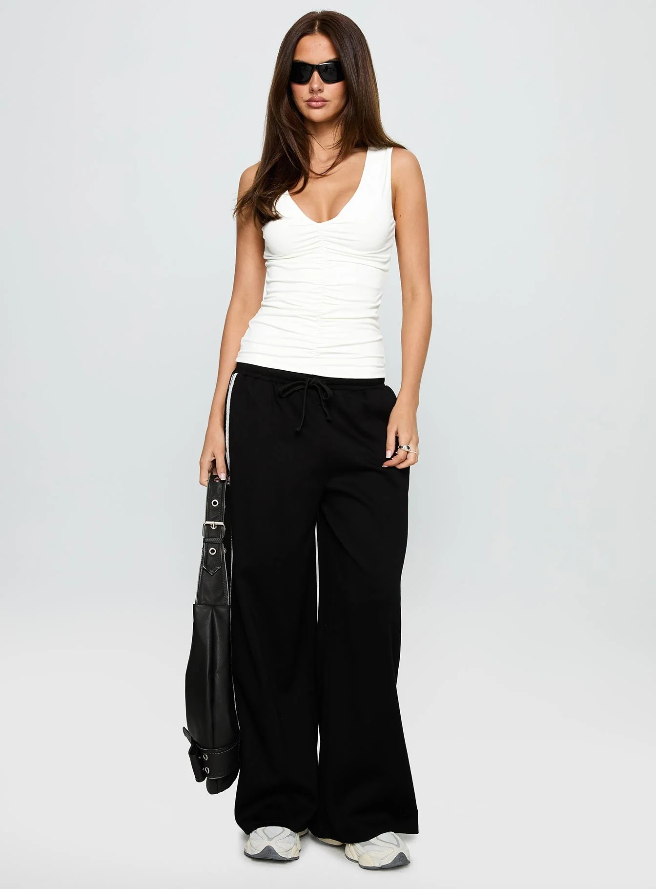 Loving Is Easy Ruched Top White - Image 3