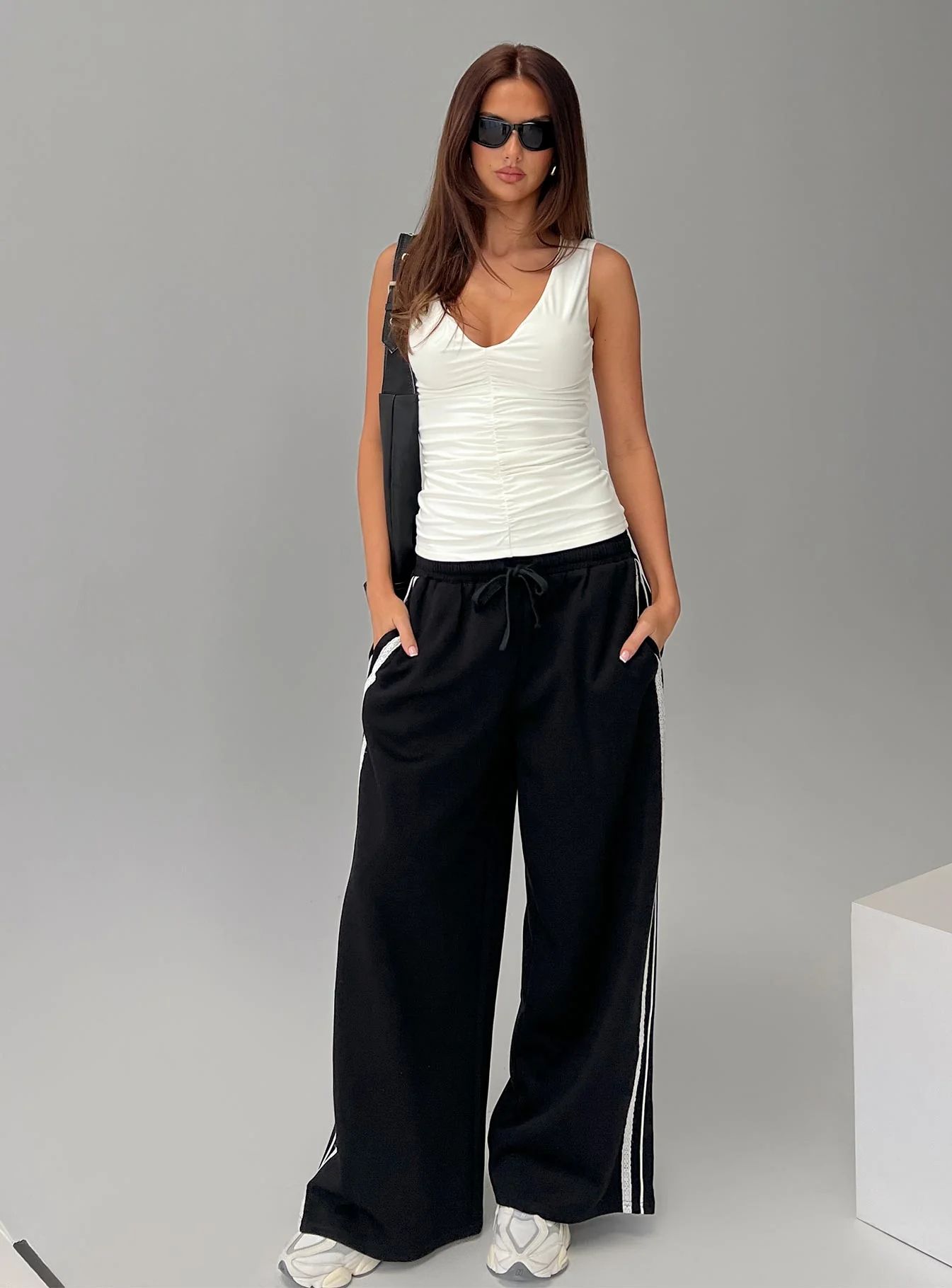 Loving Is Easy Ruched Top White - Image 8