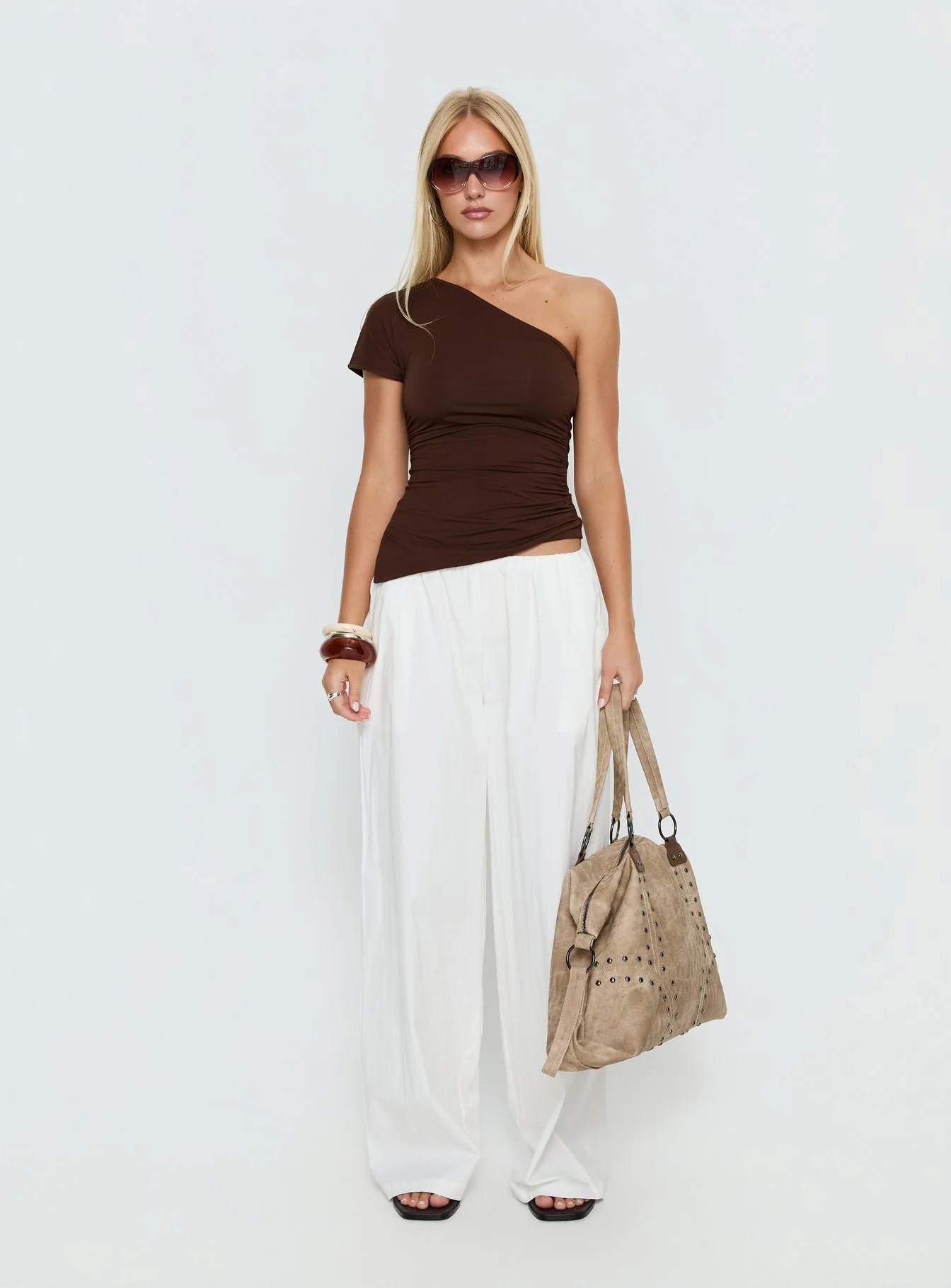 Lunea Concealed Waistband Pants White - Image 7