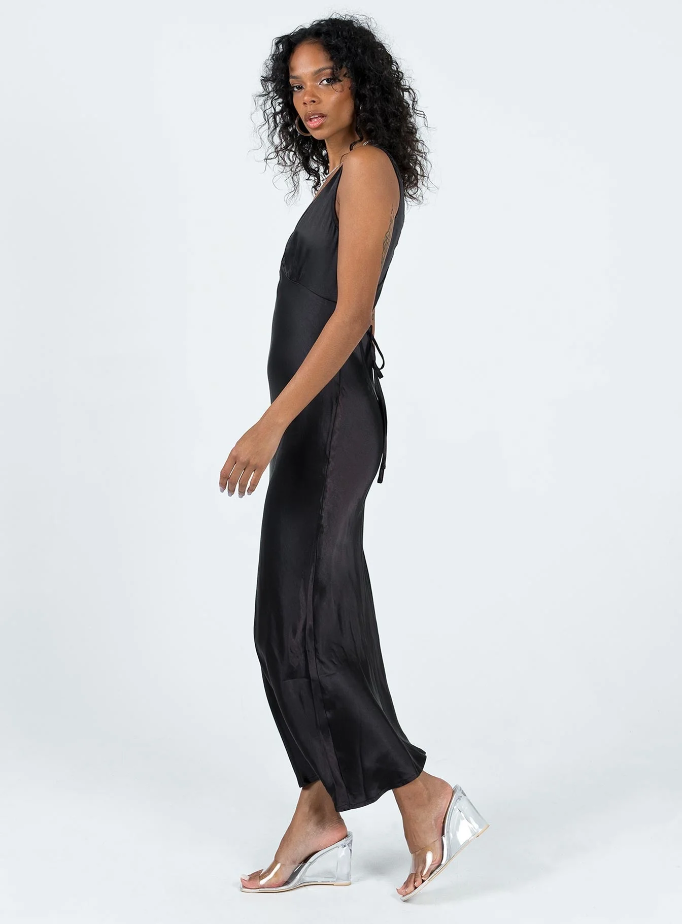 Nellie Maxi Dress Black - Image 3