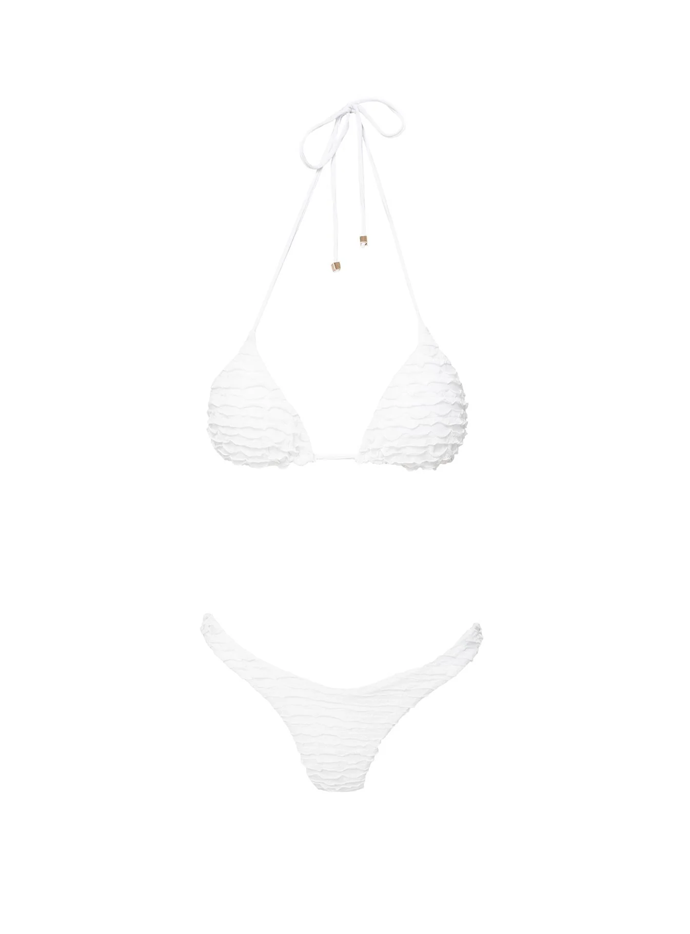 Nevaeh Triangle Bikini Top White - Image 5