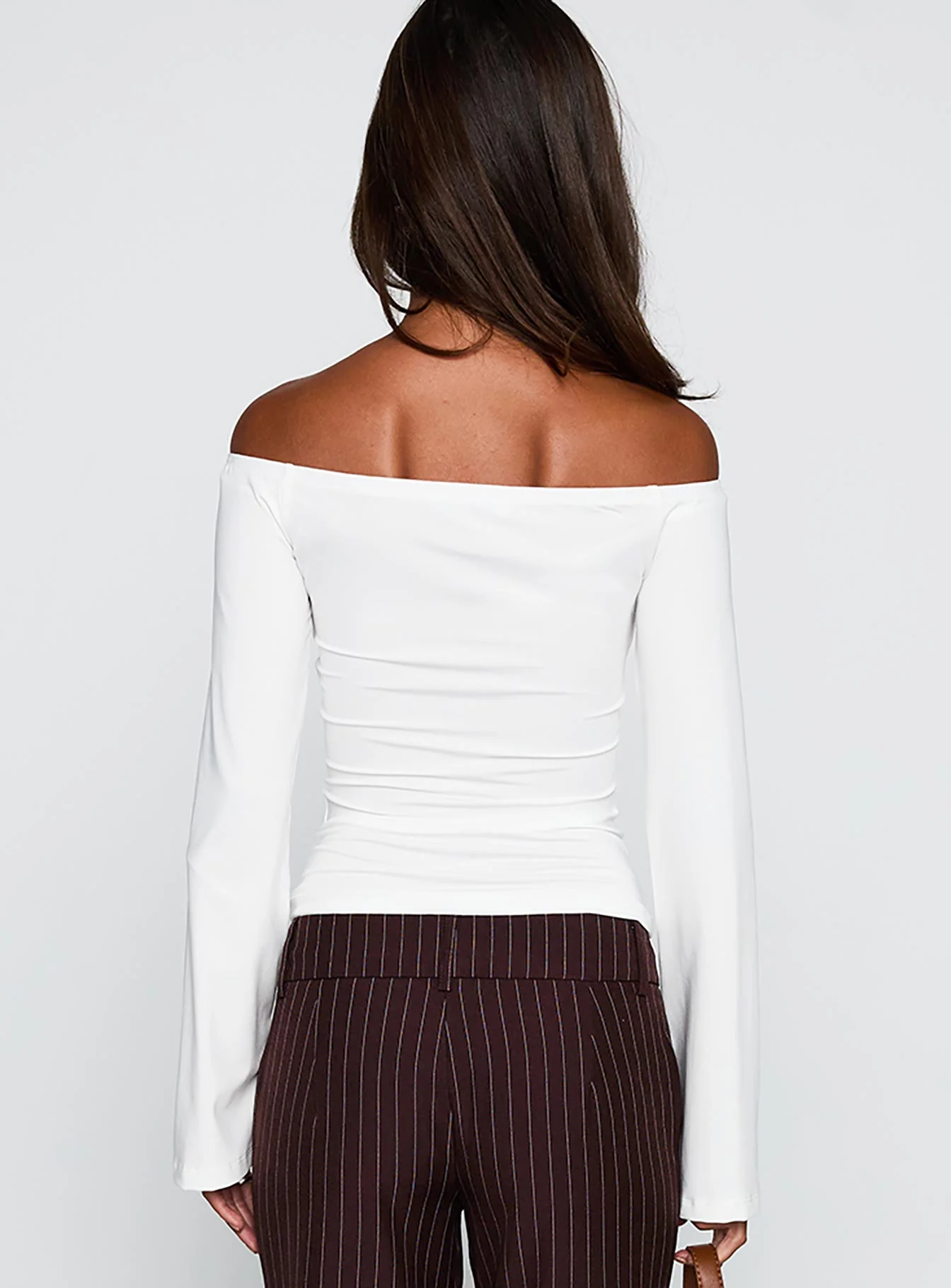 Nevah Long Sleeve Top White - Image 5