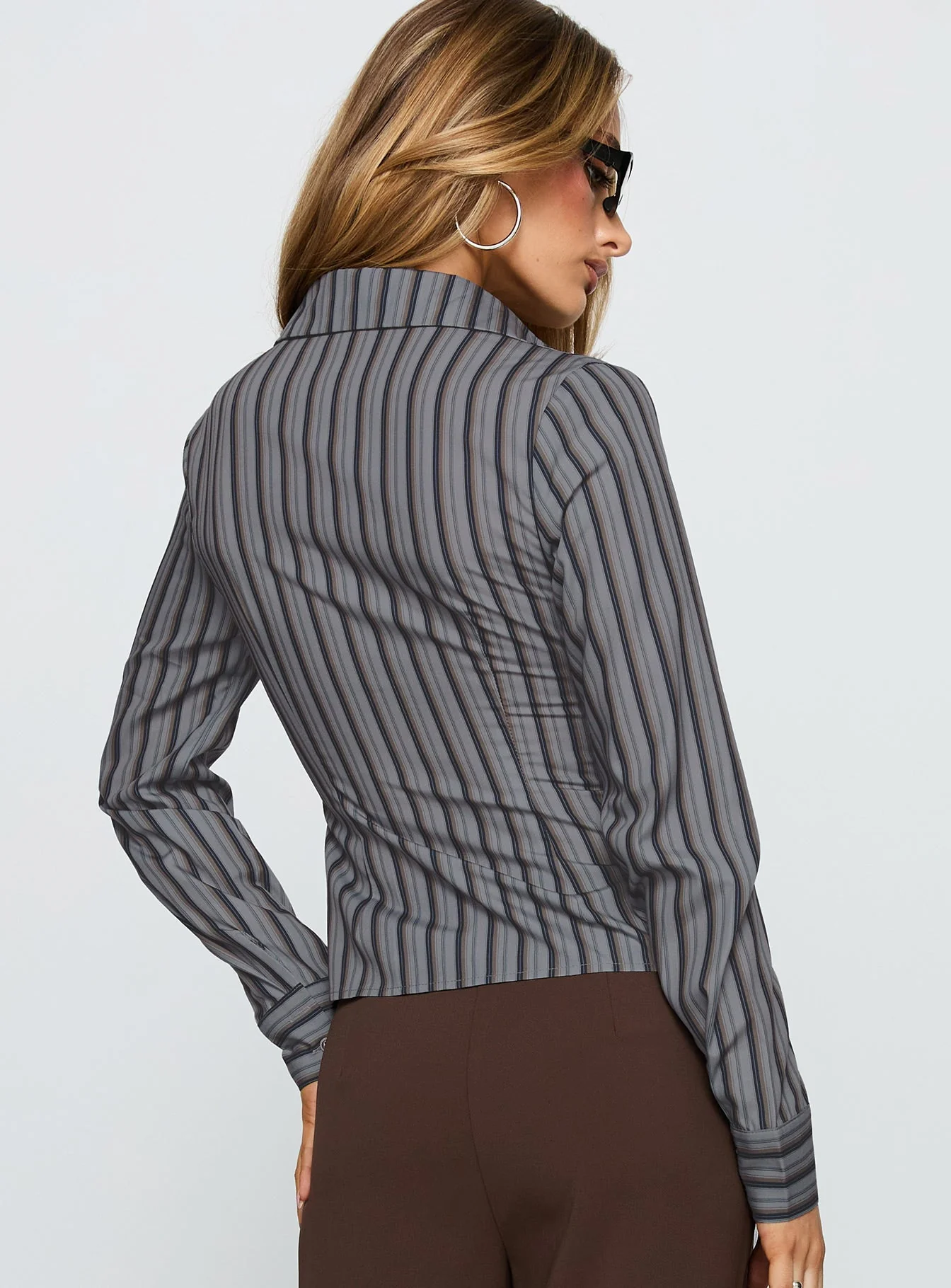 New Favourite Top Grey Stripe - Image 5