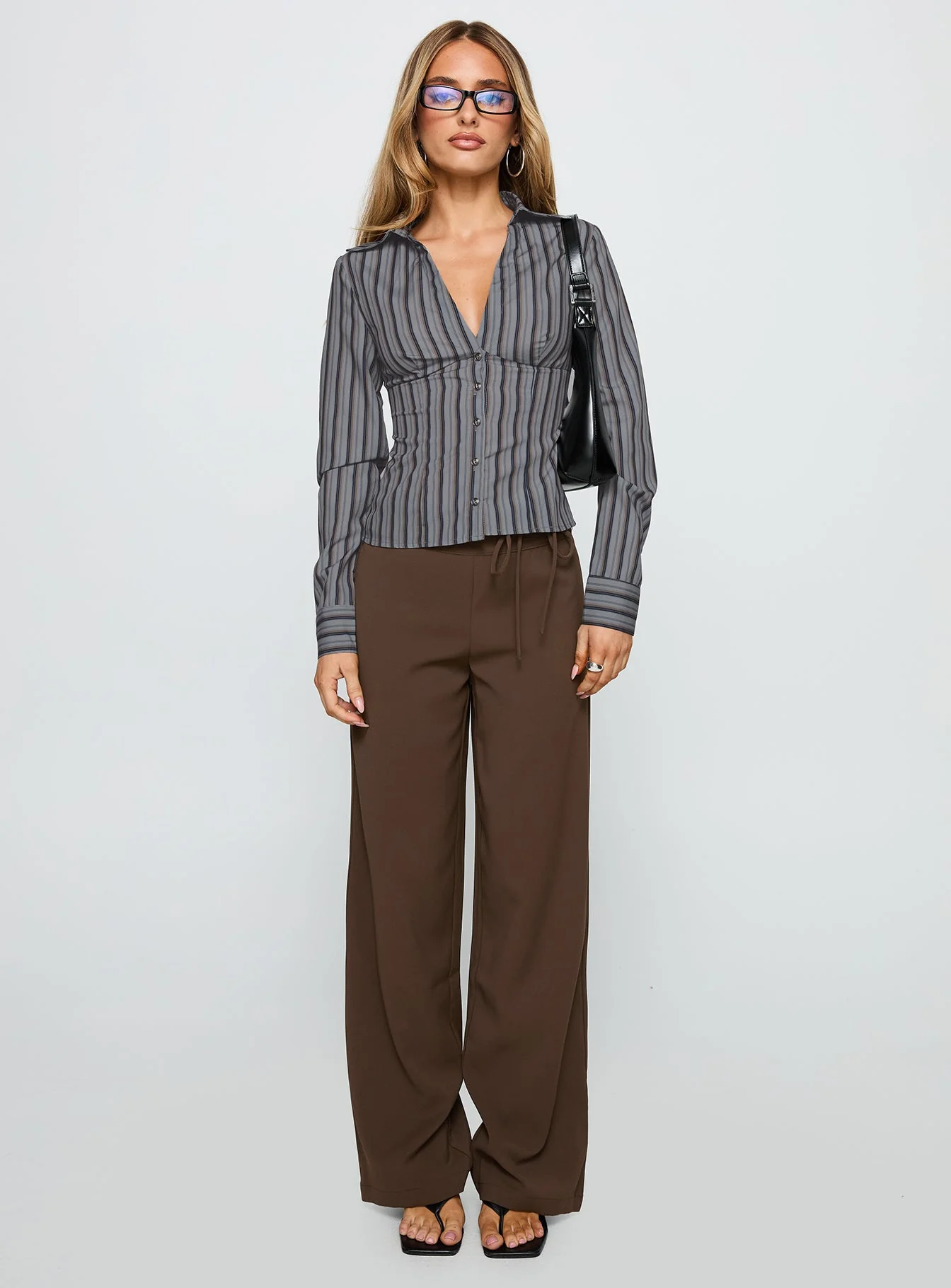 New Favourite Top Grey Stripe - Image 7