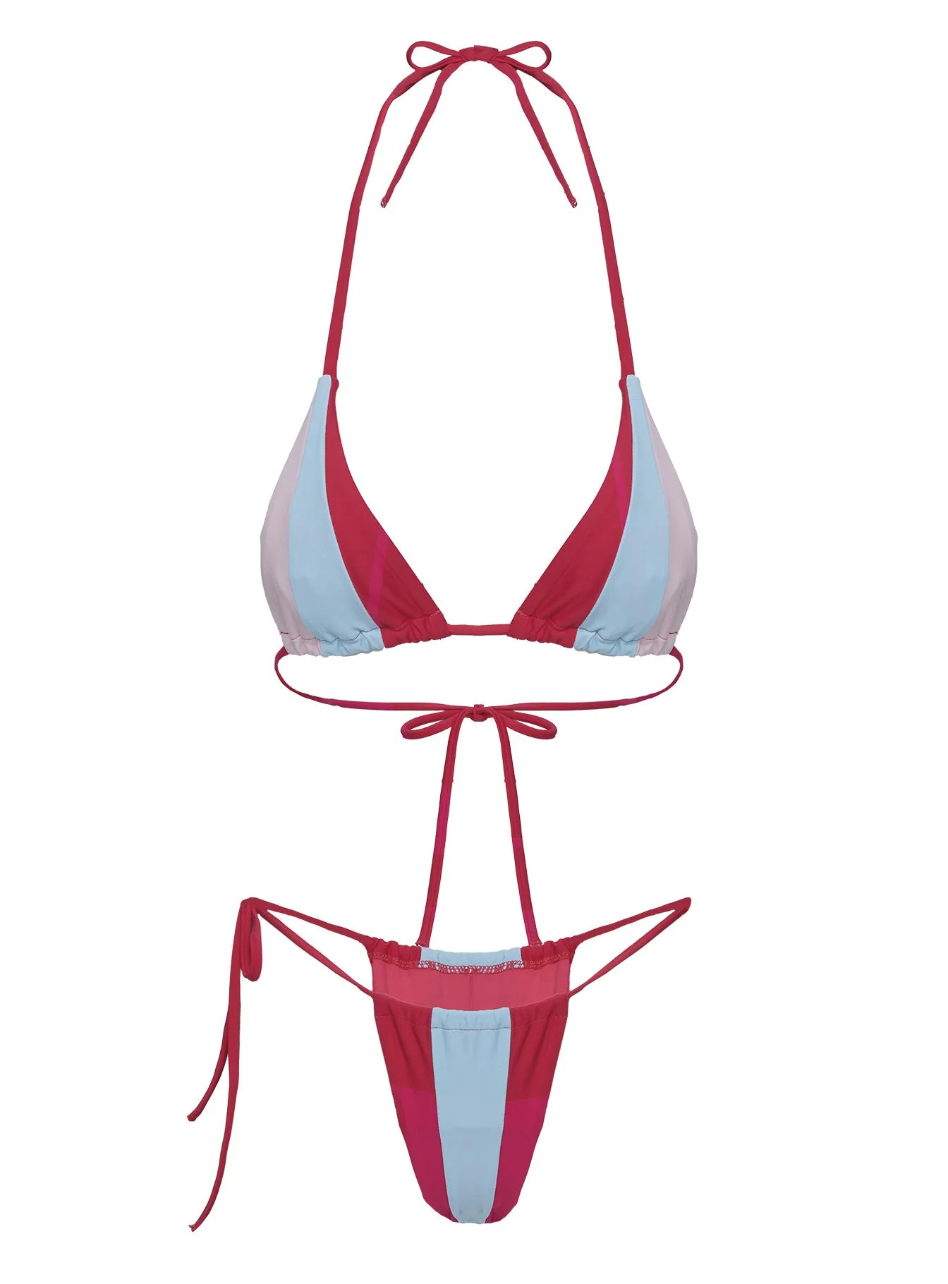 Nobuko Tie Side Bikini Bottoms Pink Multi - Image 5