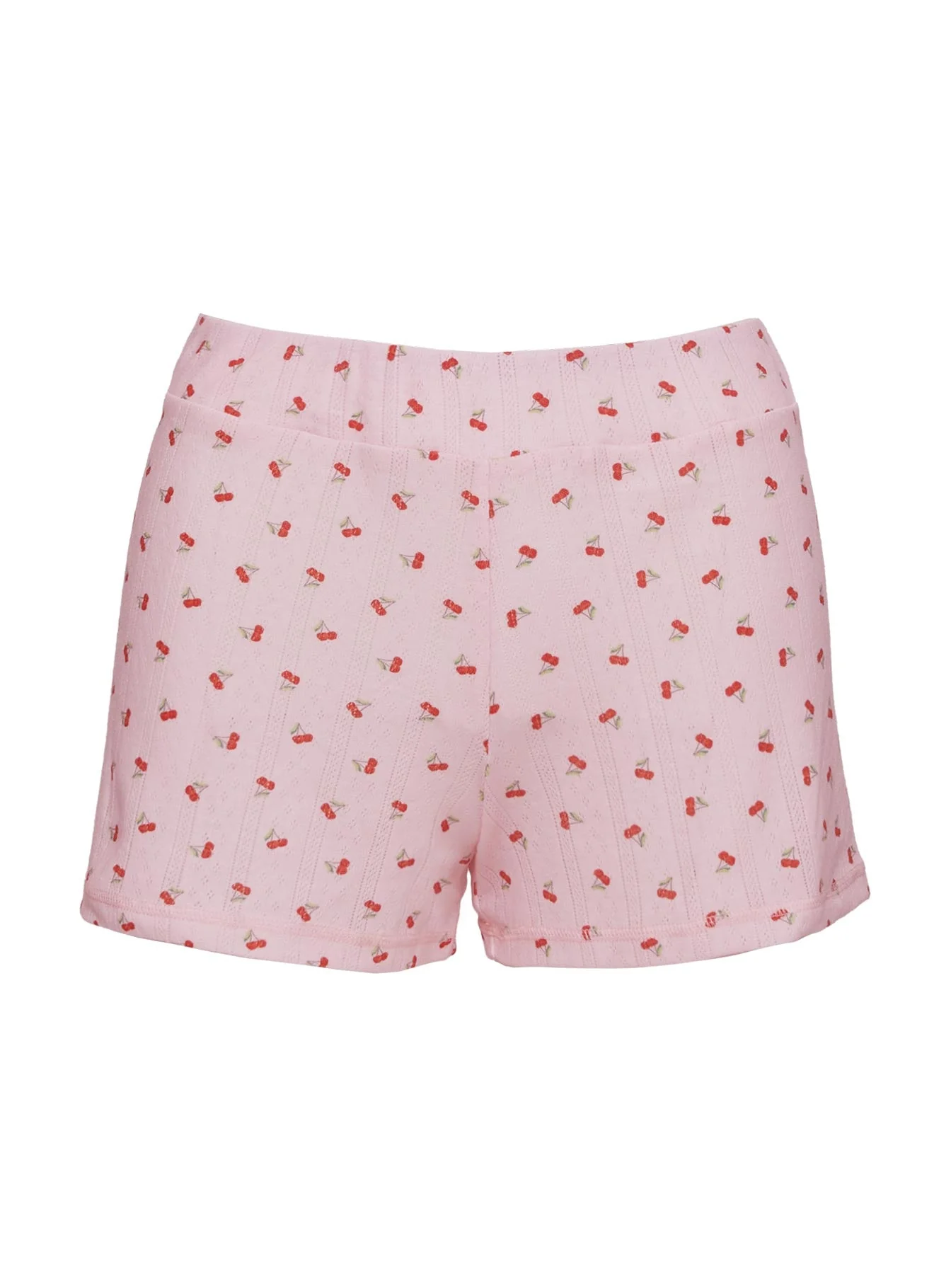 On A Cloud Pointelle Sleep Short Pink Cherry - Image 5