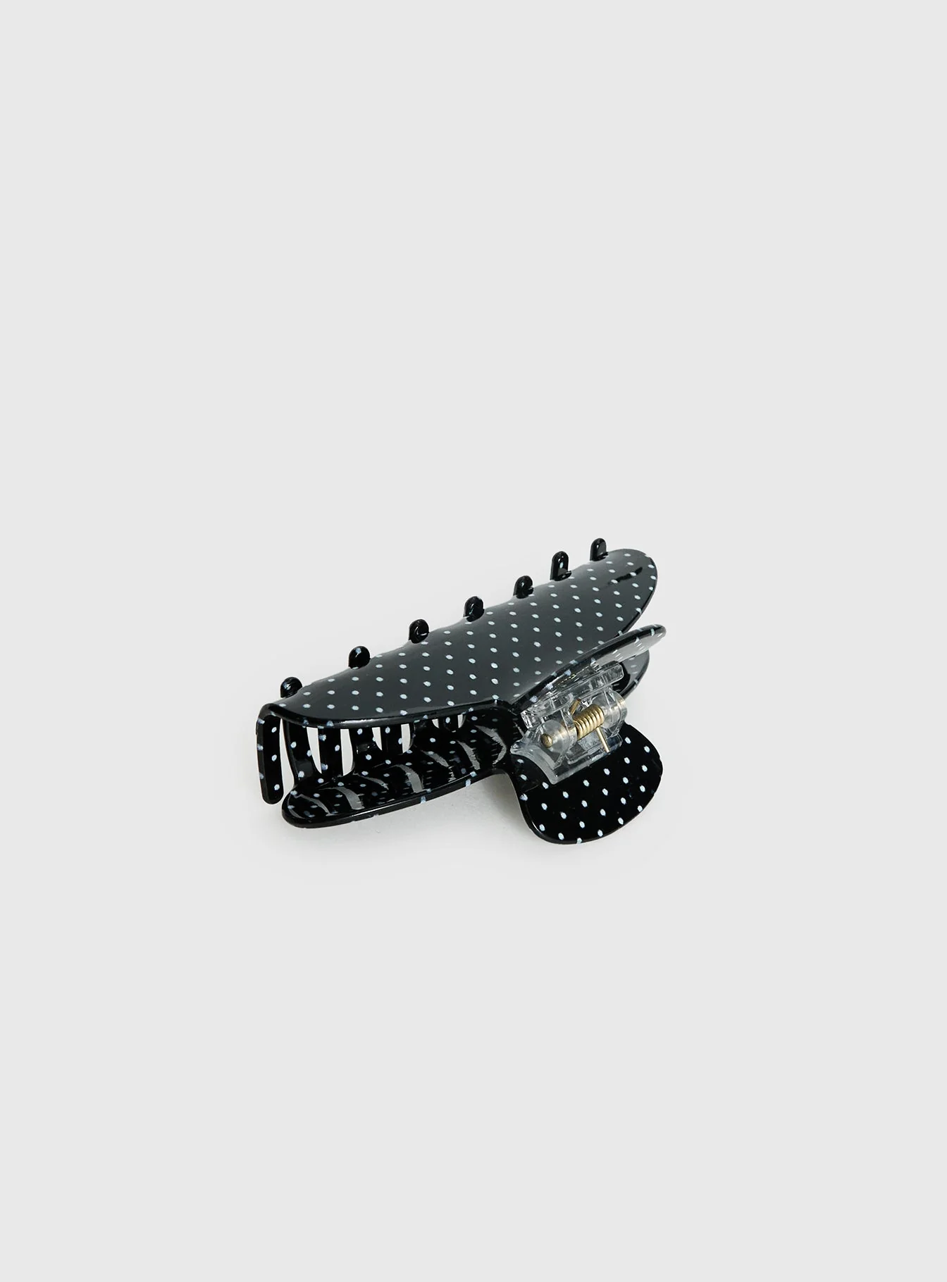 Parisse Claw Clip Black Polka - Image 3