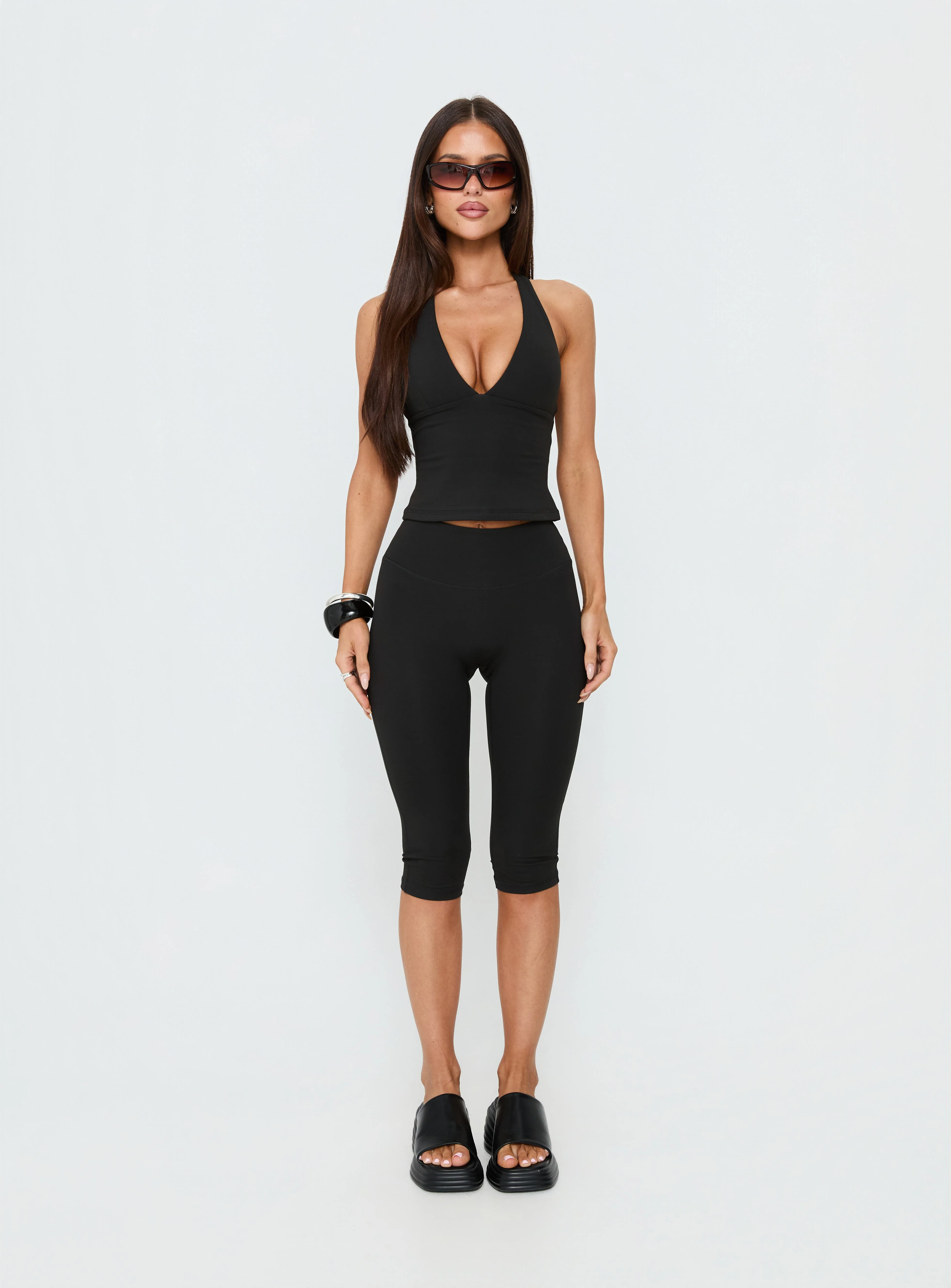 Power Hour Active Capri Leggings Black - Image 8