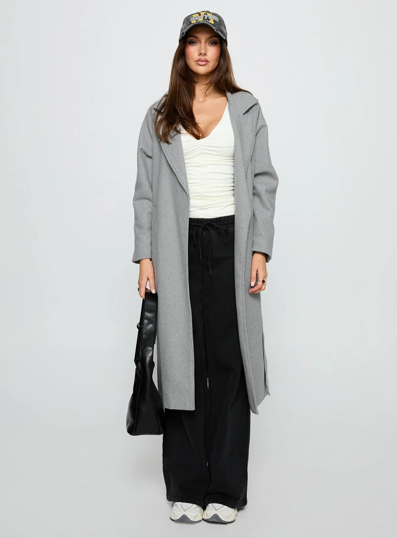 Real Talk Trench Coat Grey - Image 7