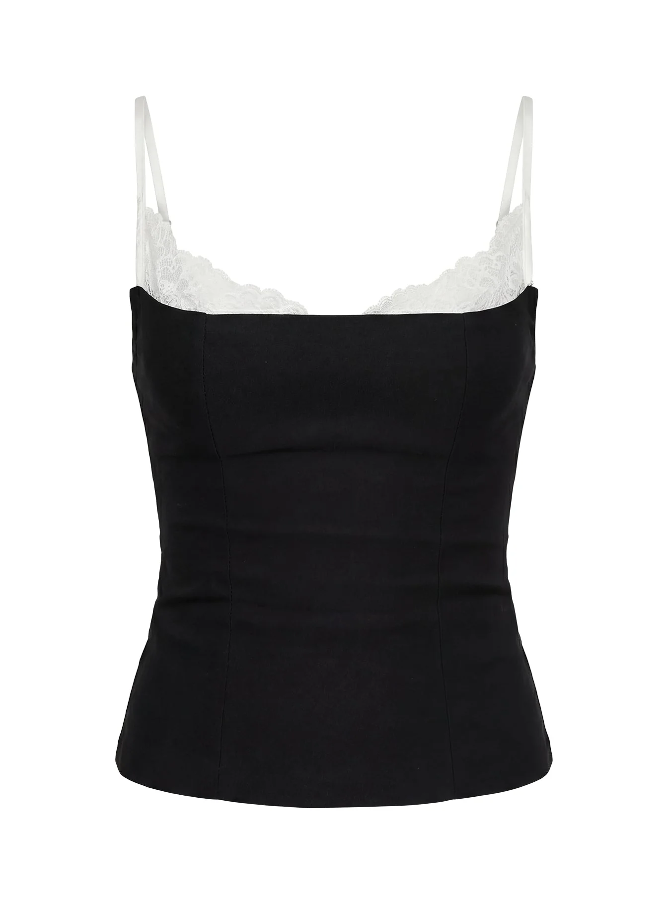 Renaissance Corset Lace Top Black / White - Image 12