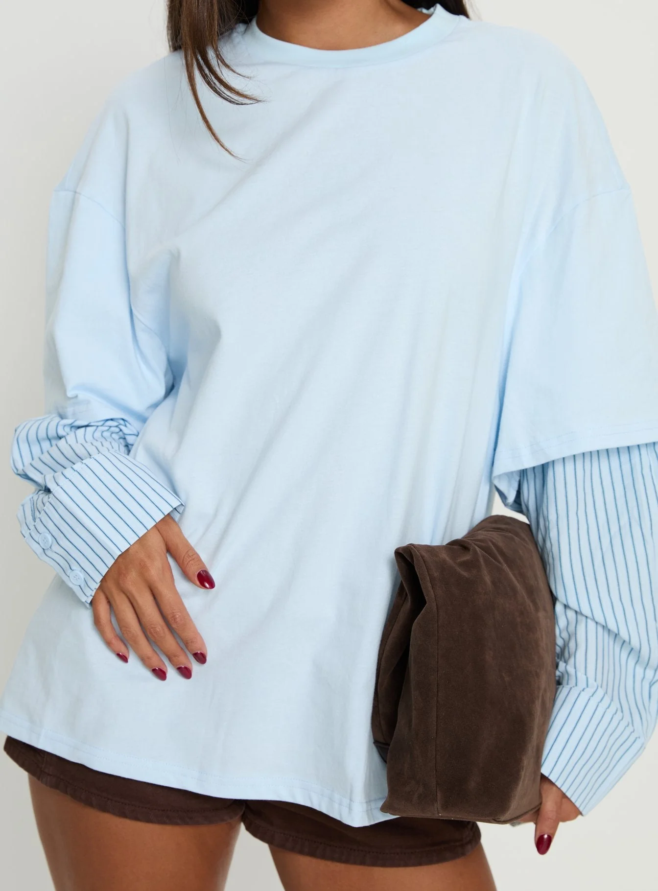 Renelle Layered Long Sleeve Top Multi - Image 6