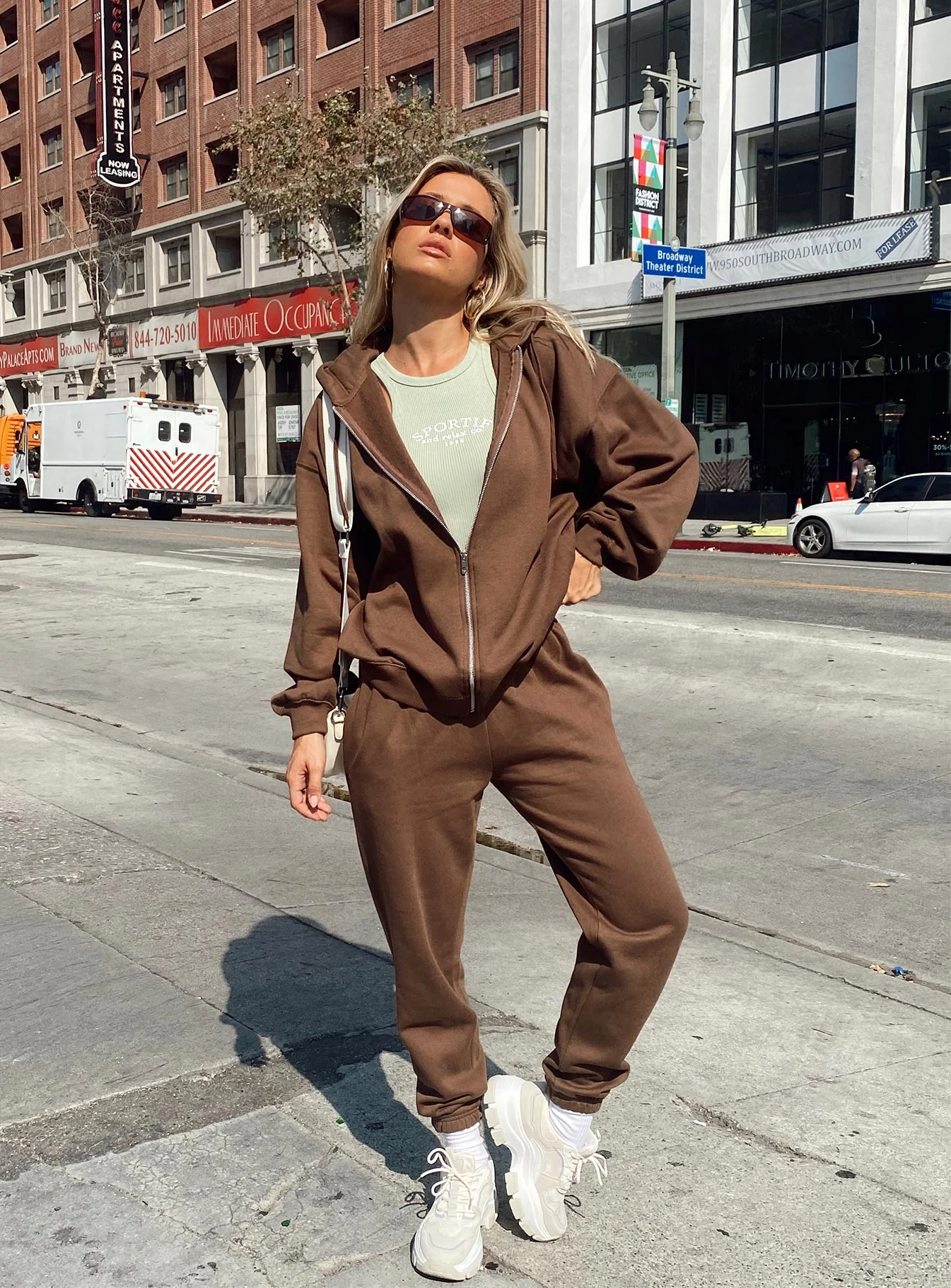 Renna Track Pants Brown - Image 3