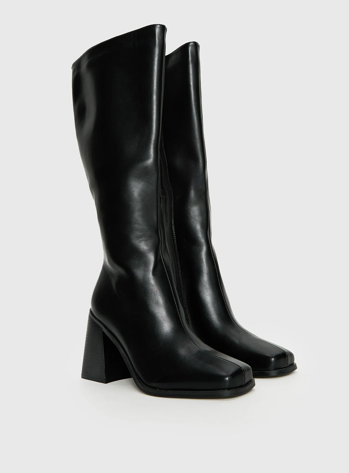 Renzo Knee High Boots Black - Image 2
