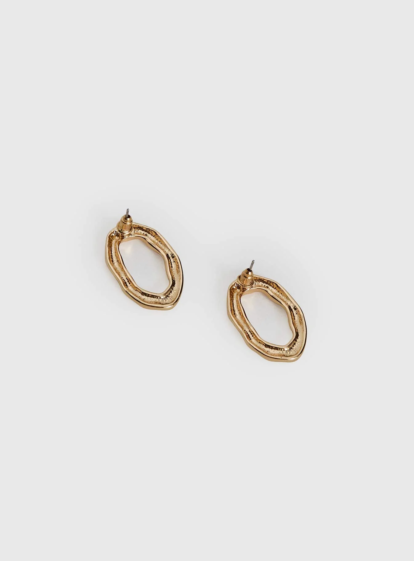Rumie Oval Earrings Gold - Image 4