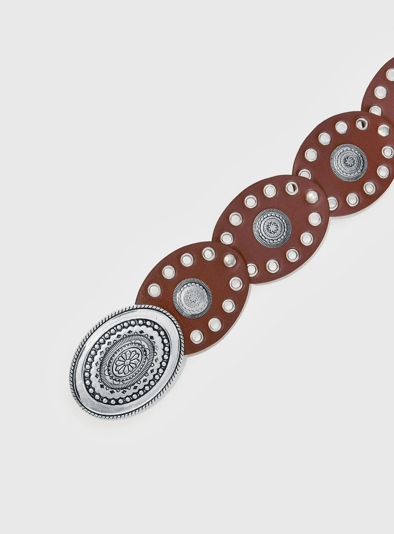 Sacrifices Belt Brown / Silver - Image 3