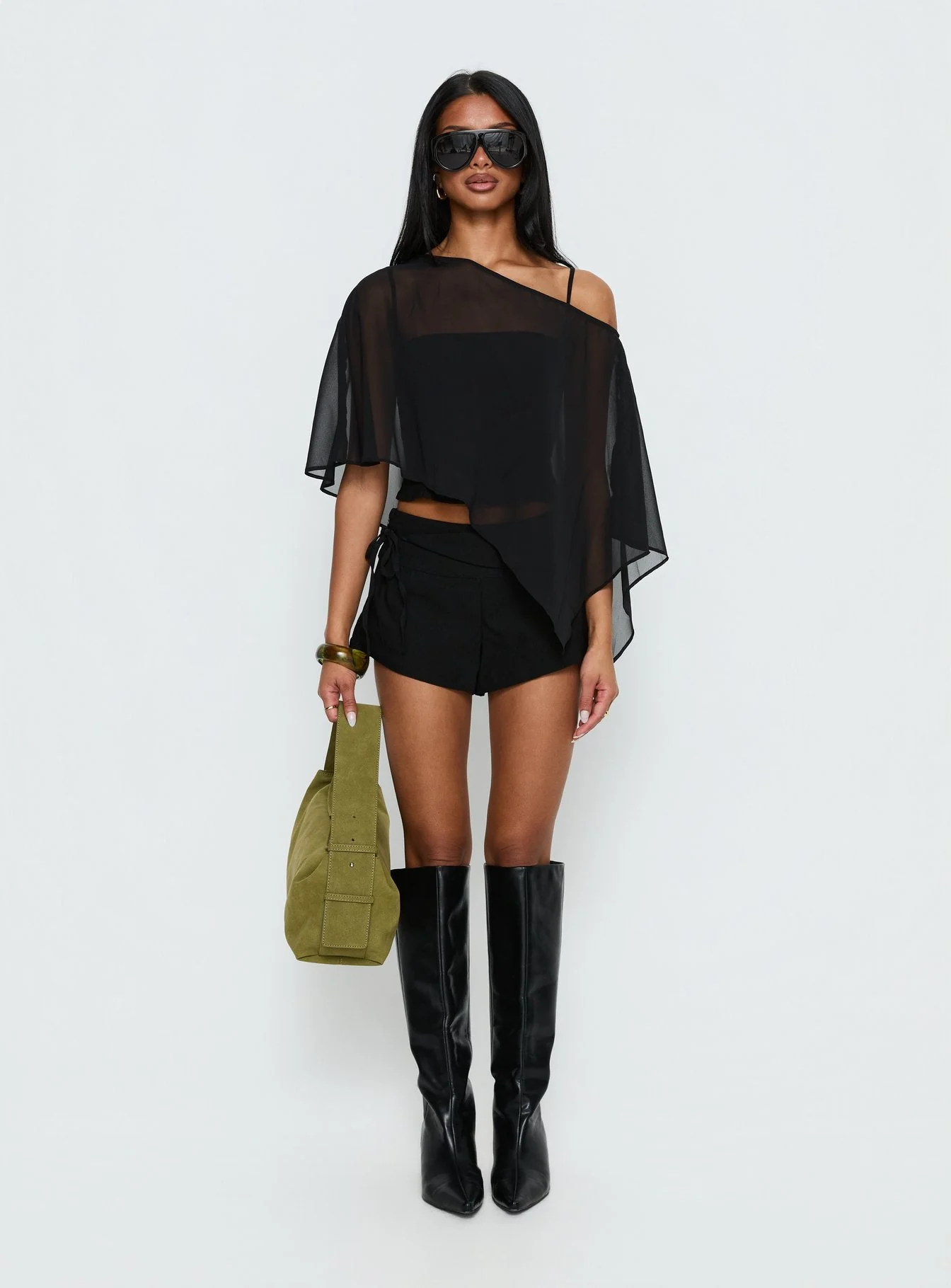Senzo Wrap Shorts Black - Image 7
