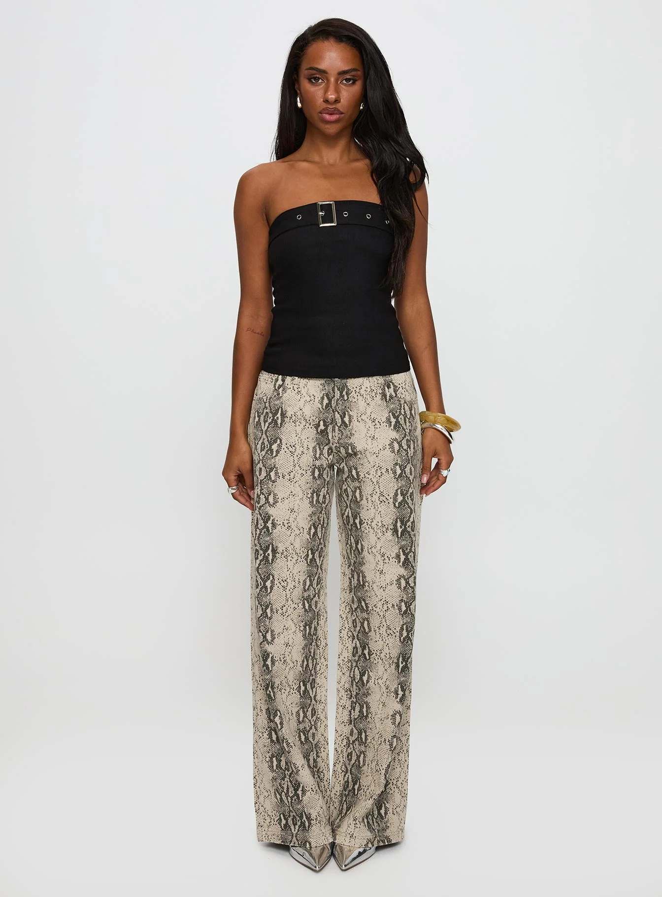 Serpentina Low Rise Straight Leg Jeans Snake - Image 7