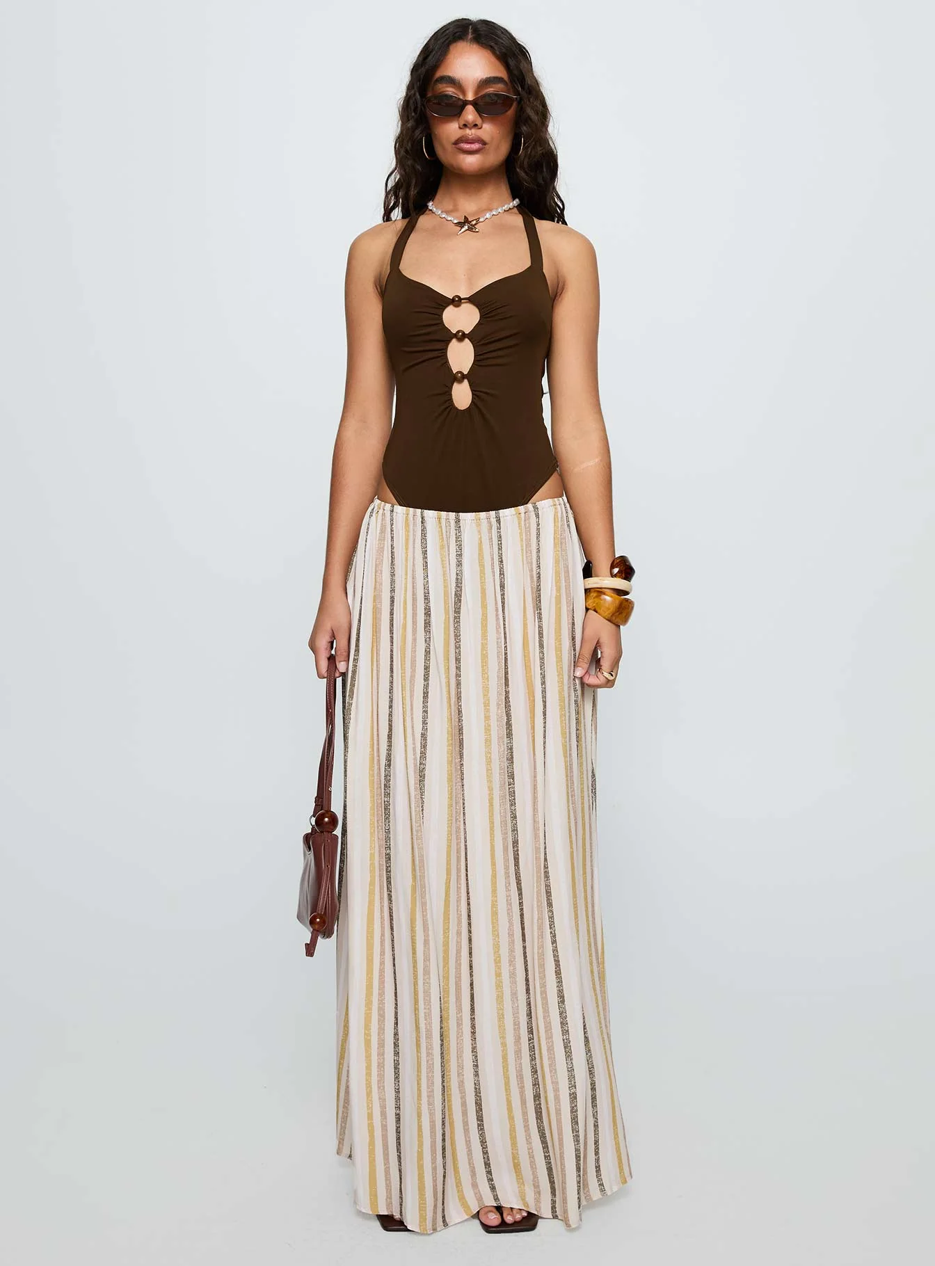 Silverwing Cut Out Bodysuit Chocolate - Image 6