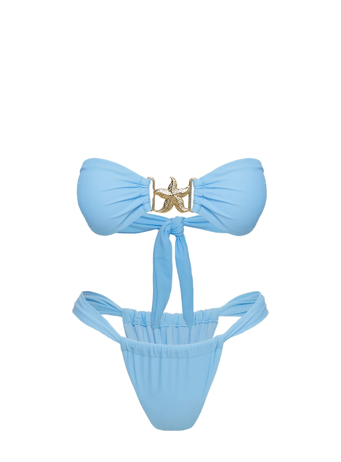 So Sunkissed Hardware Detail Bikini Top Blue - Image 5
