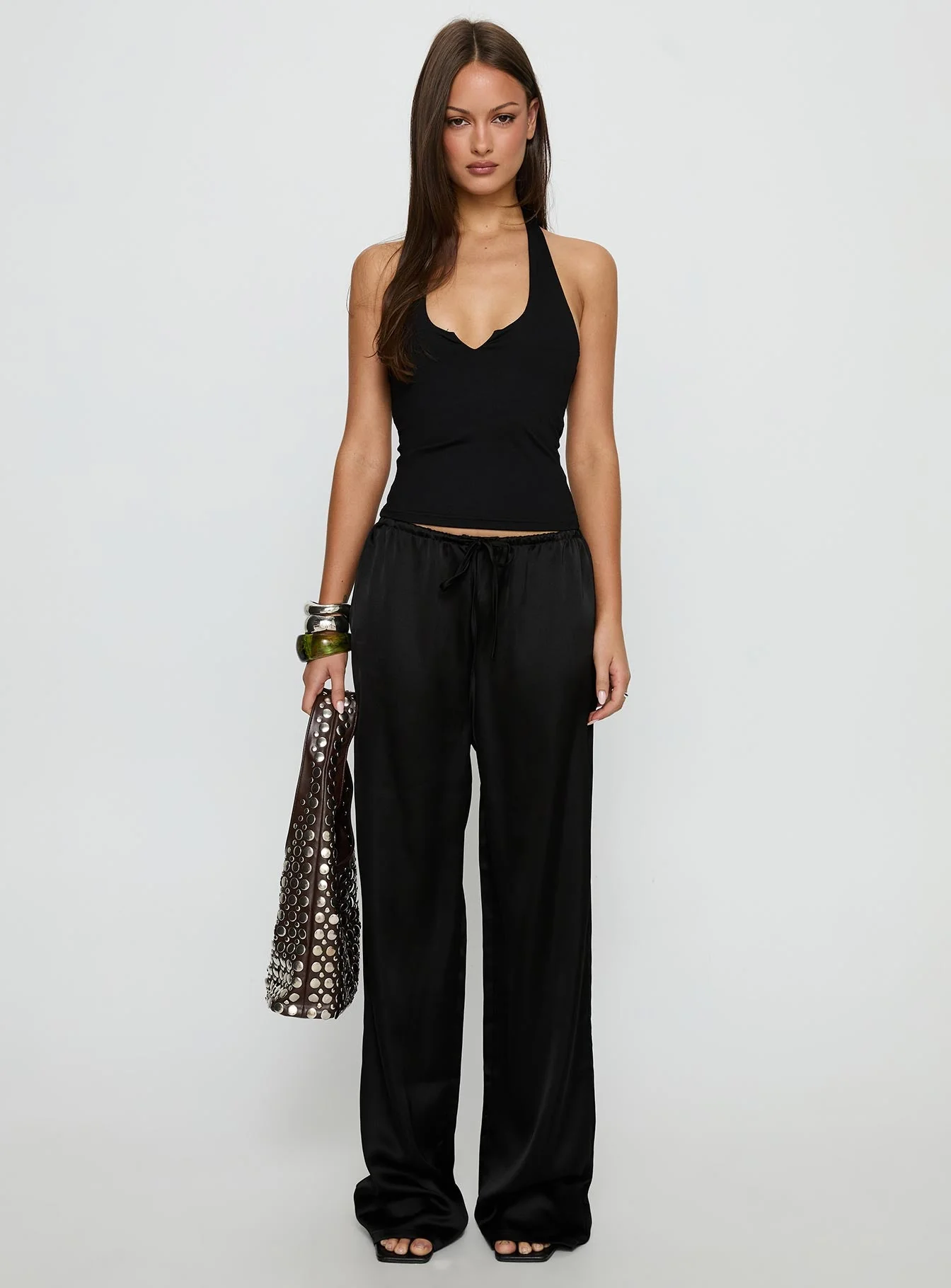 Soulstar Satin Pants Black - Image 7