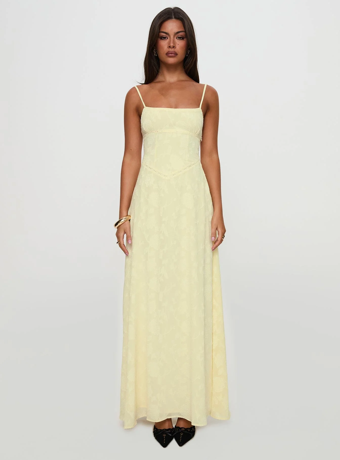 South Of France Maxi Dress Yellow - Image 14