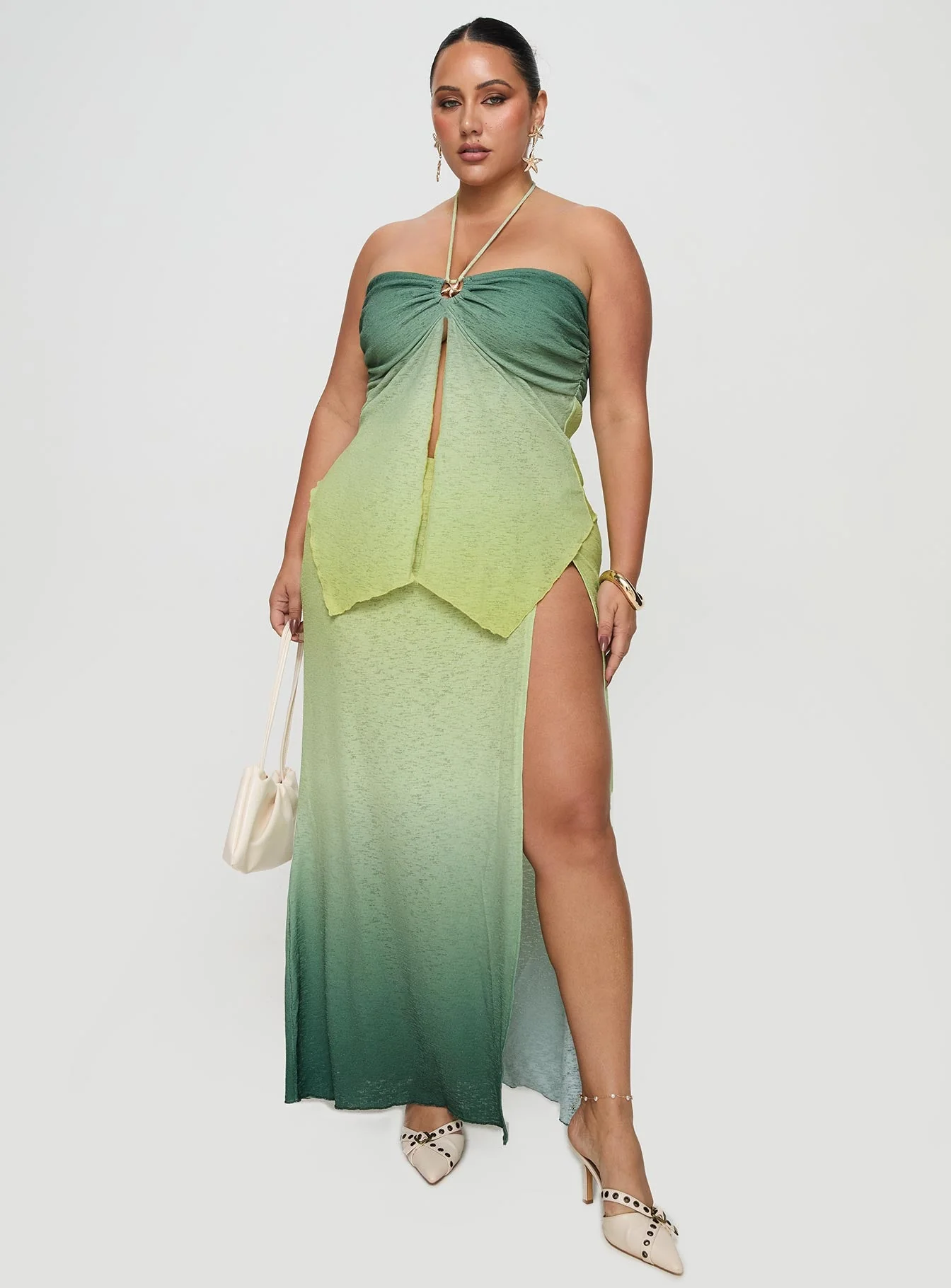 Star Girl Top Green Ombre Curve - Image 3