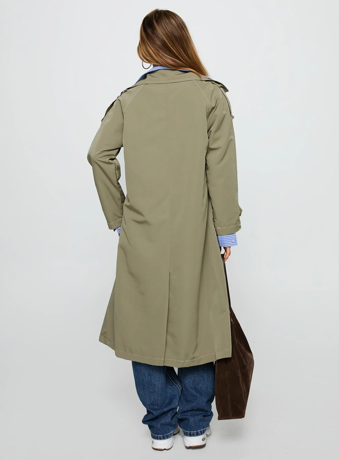 Still Love Trench Coat Khaki - Image 4