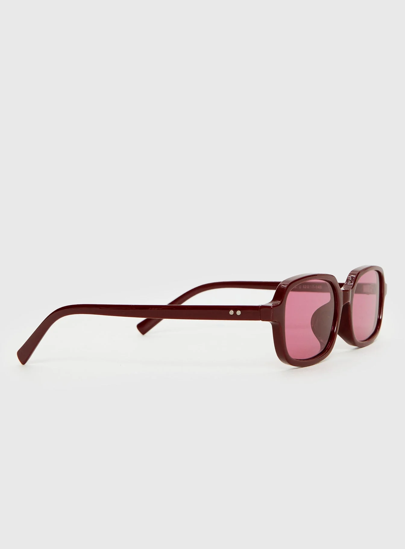 Such A Sweetie Rectangle Sunglasses Red - Image 3
