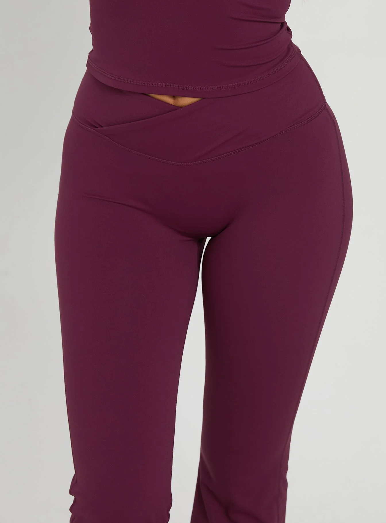 Sunday Session Active Flare Leg Pant Plum - Image 6