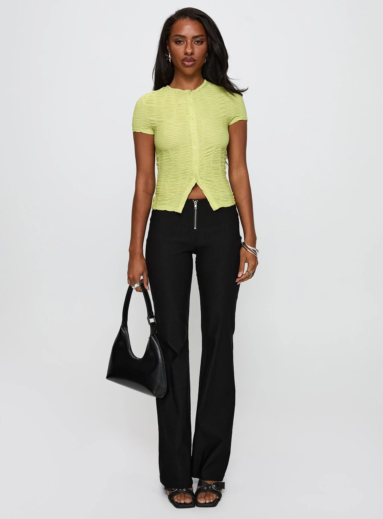 Suzu Textured Top Green - Image 7