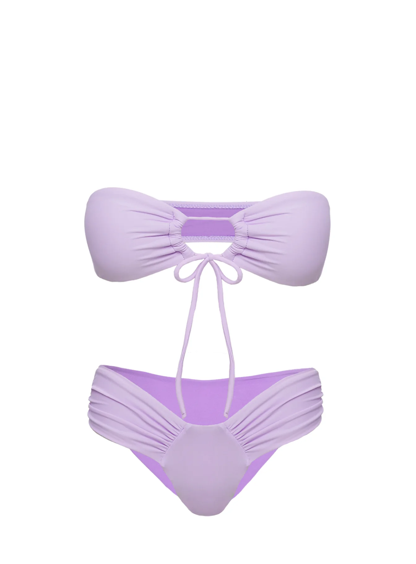 Tropical Vibes Bandeau Bikini Top Purple - Image 5