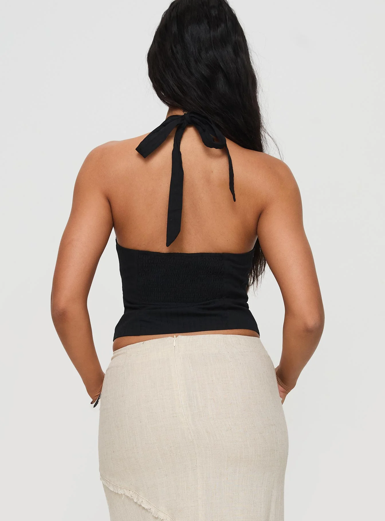 Vayda Halter Top Black - Image 4
