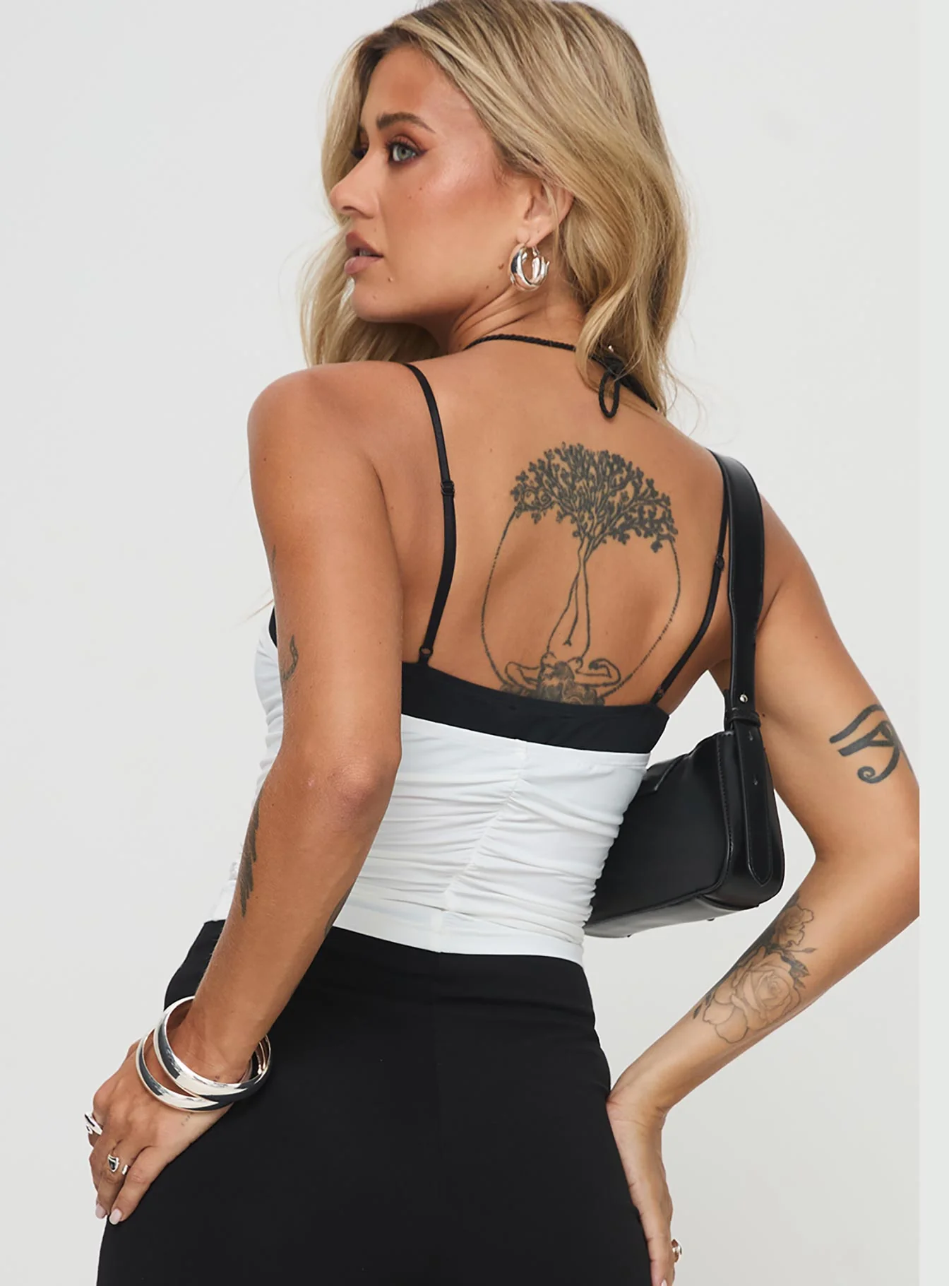 Vickee Top White / Black - Image 5