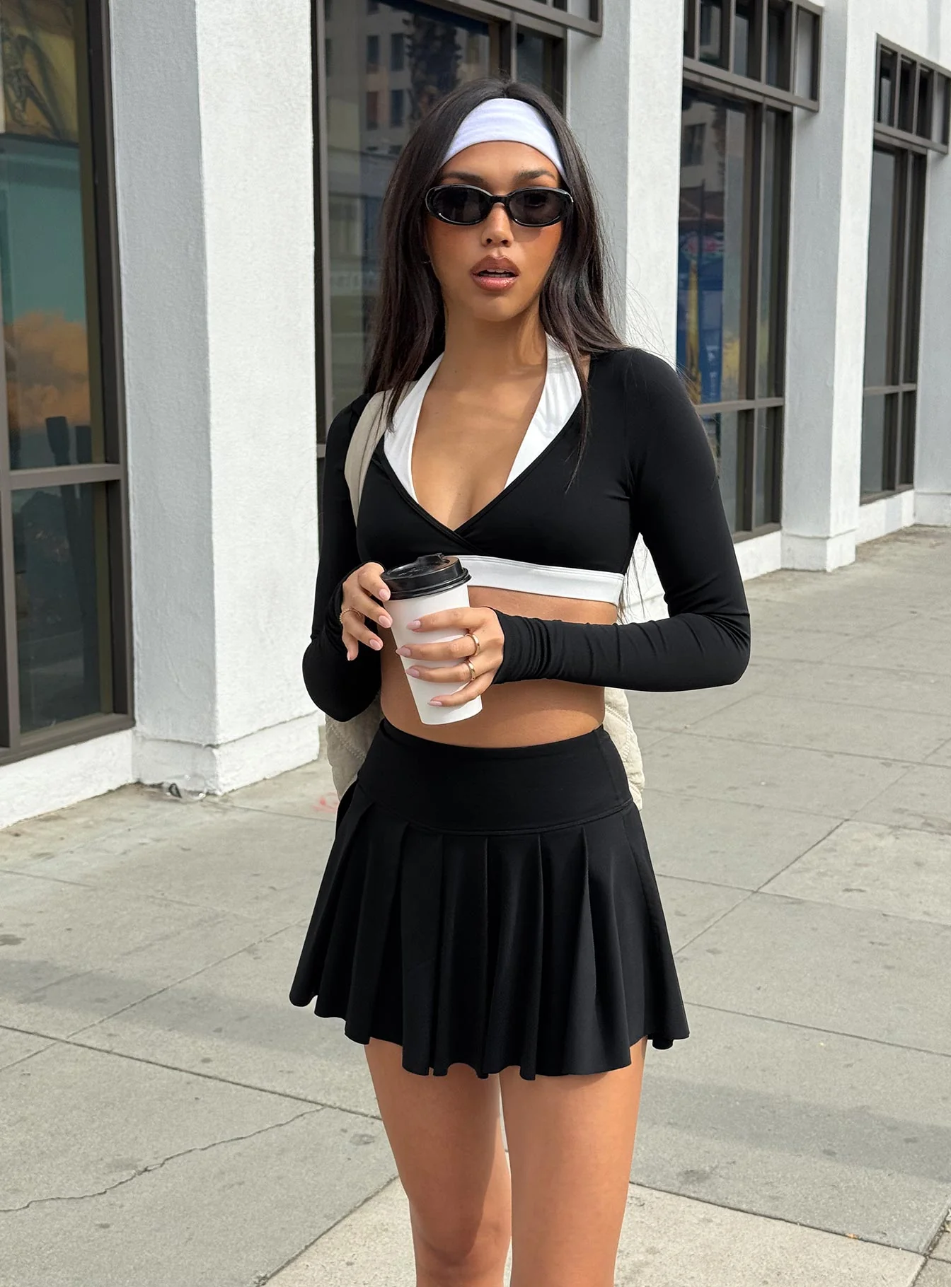 Vitality Long Sleeve Active Crop Black - Image 9