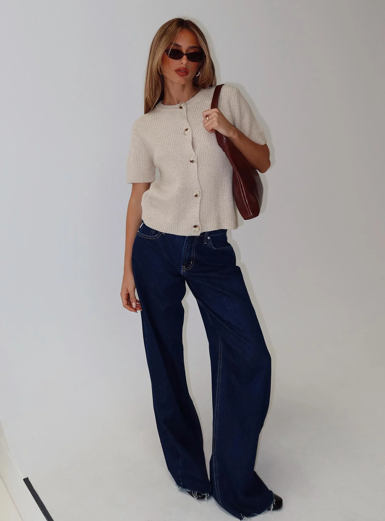 Wait A Lifetime Short Sleeve Cardigan Beige - Image 9