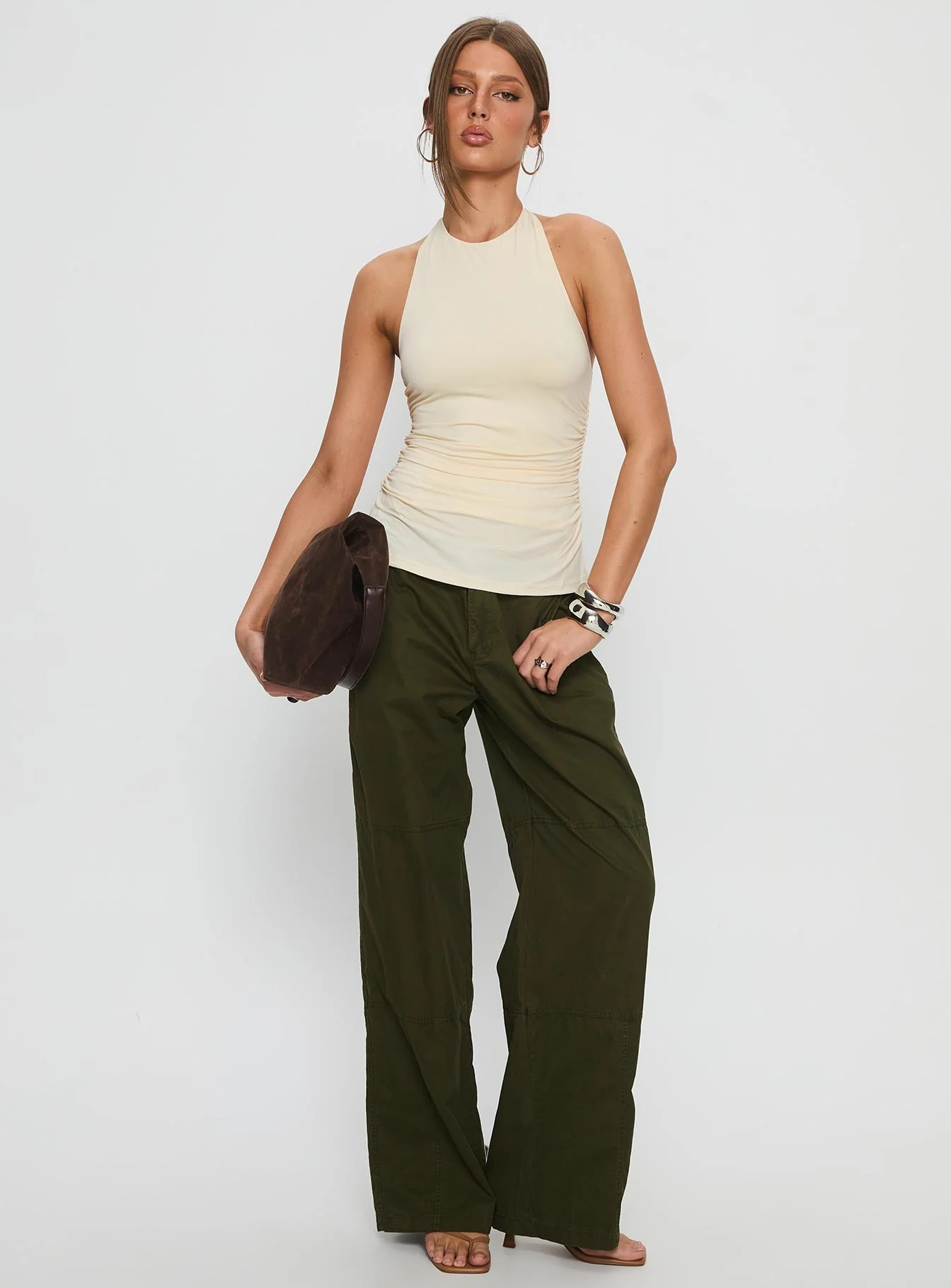 Wenona Ruched Top Butter - Image 3